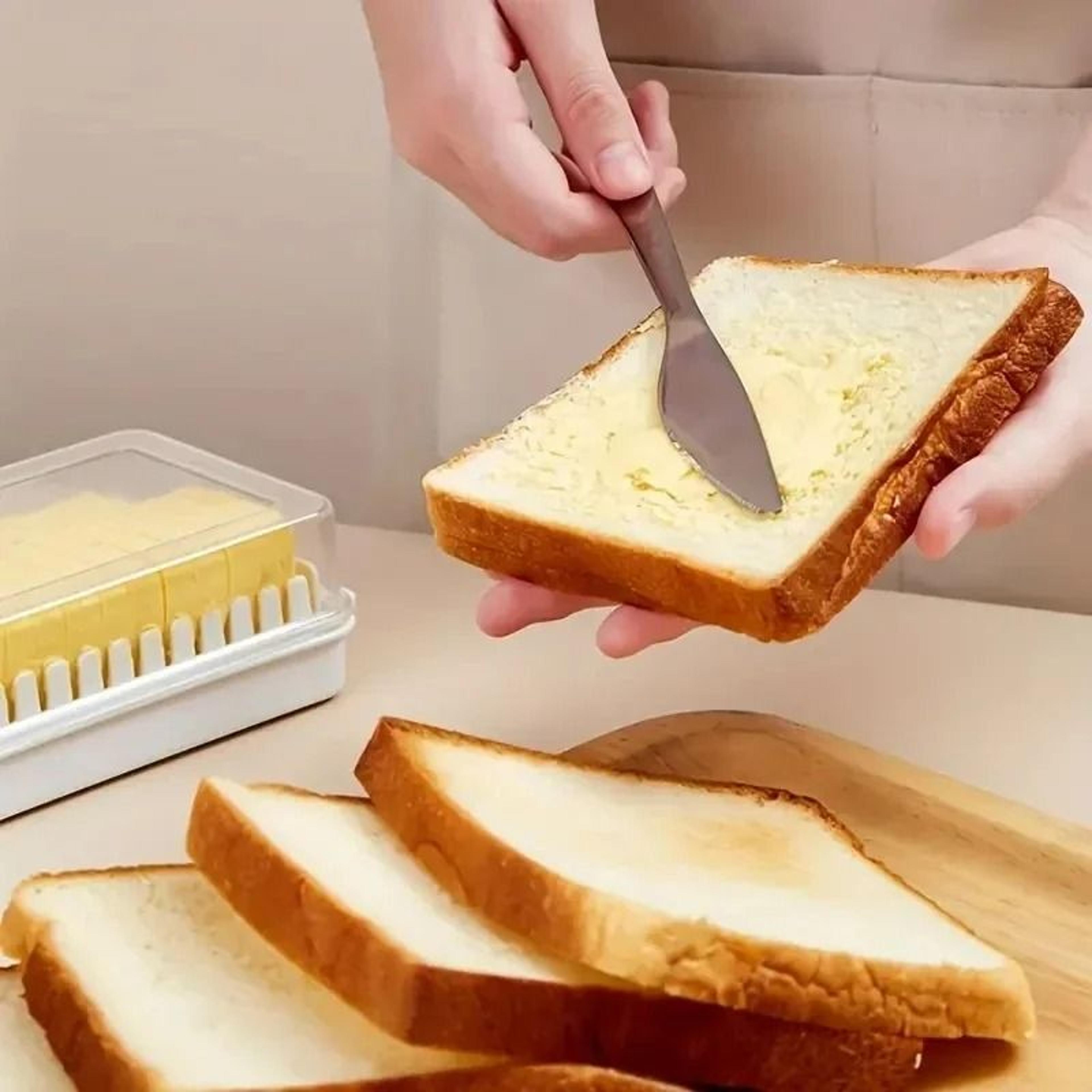 Butter Cutting Storage Box With Slicer For Refrigerator Organization 0