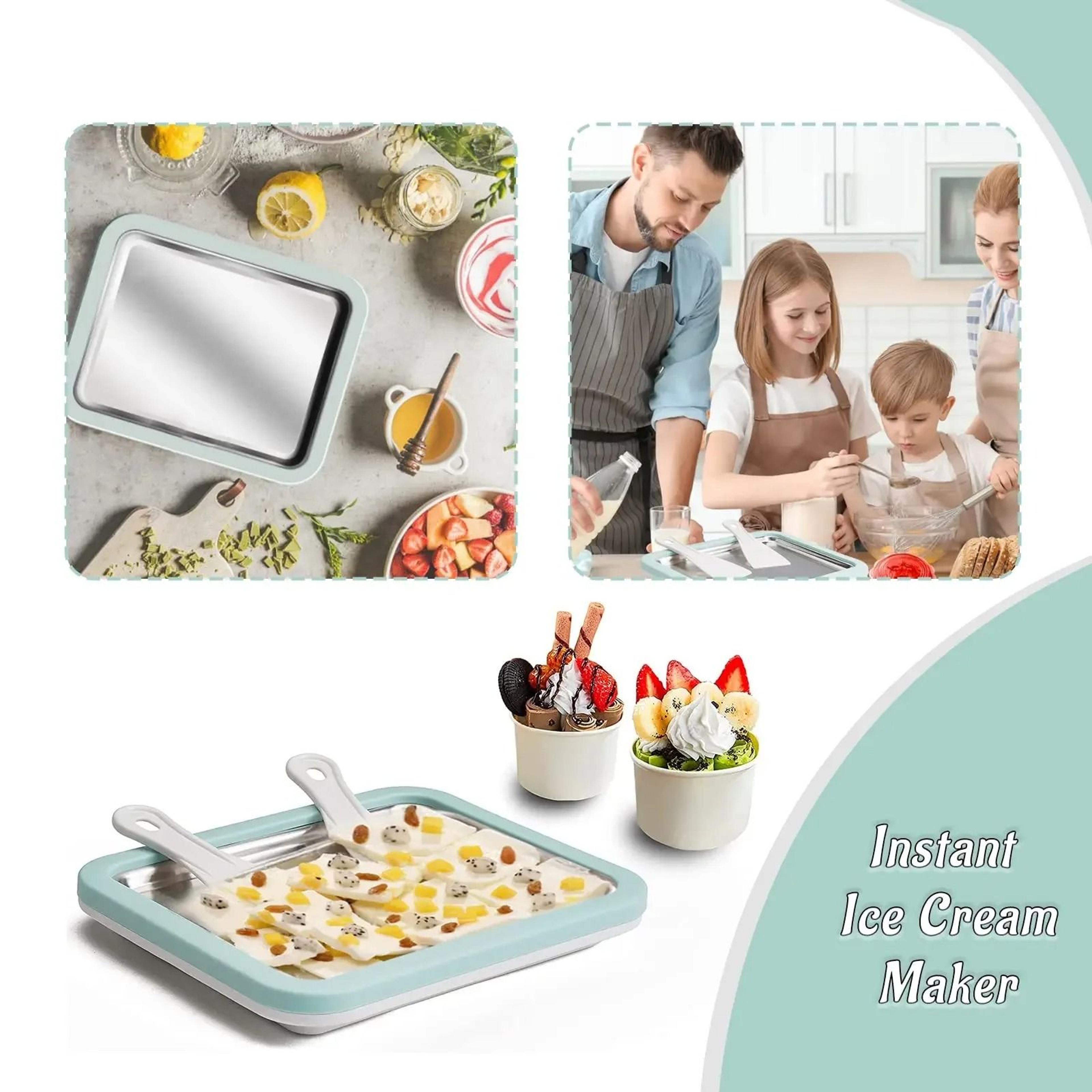 Rolled Ice Cream Maker Pan For DIY Frozen Desserts At Home 0