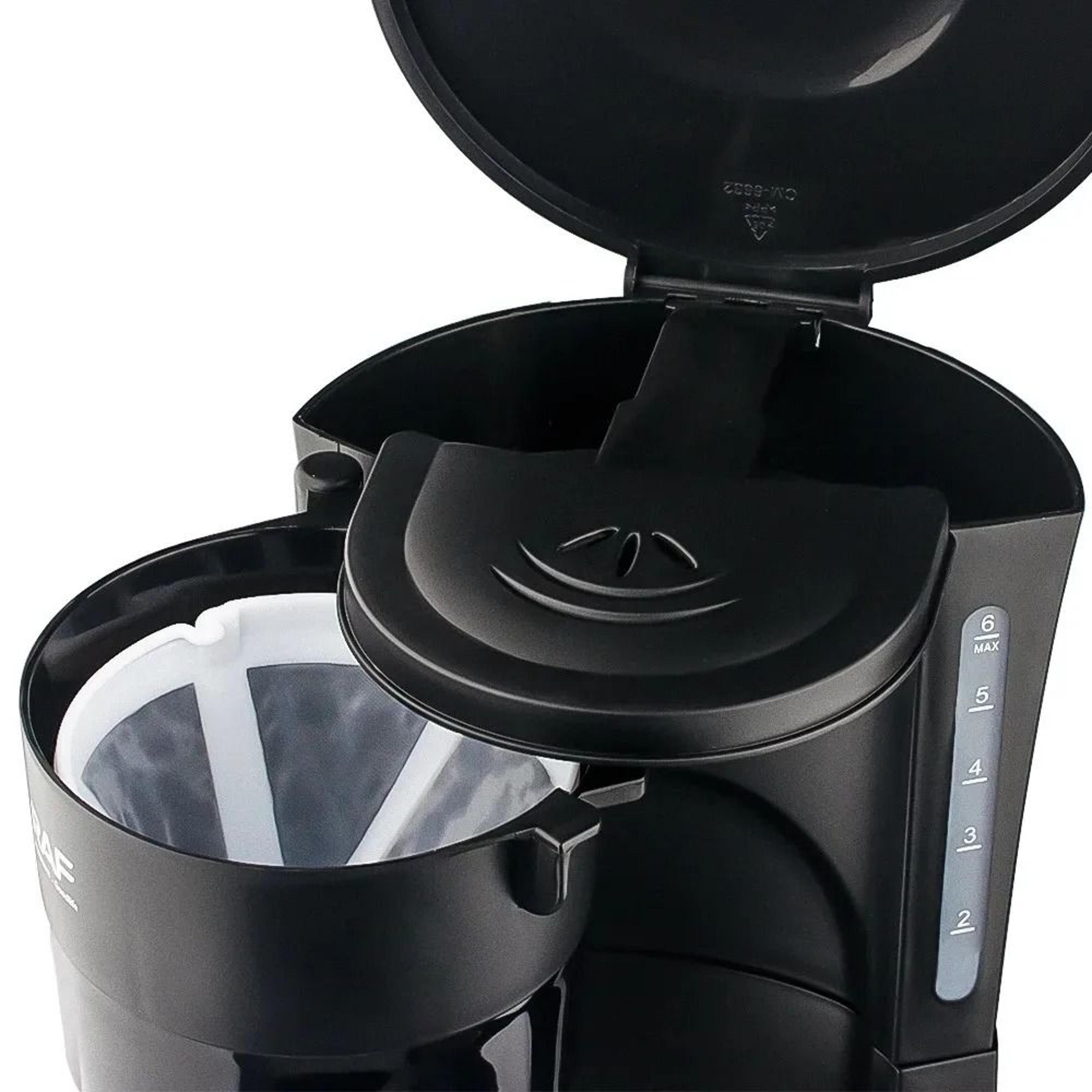 Compact Electric Drip Coffee Maker With Reusable Filter And Hot Plate 5