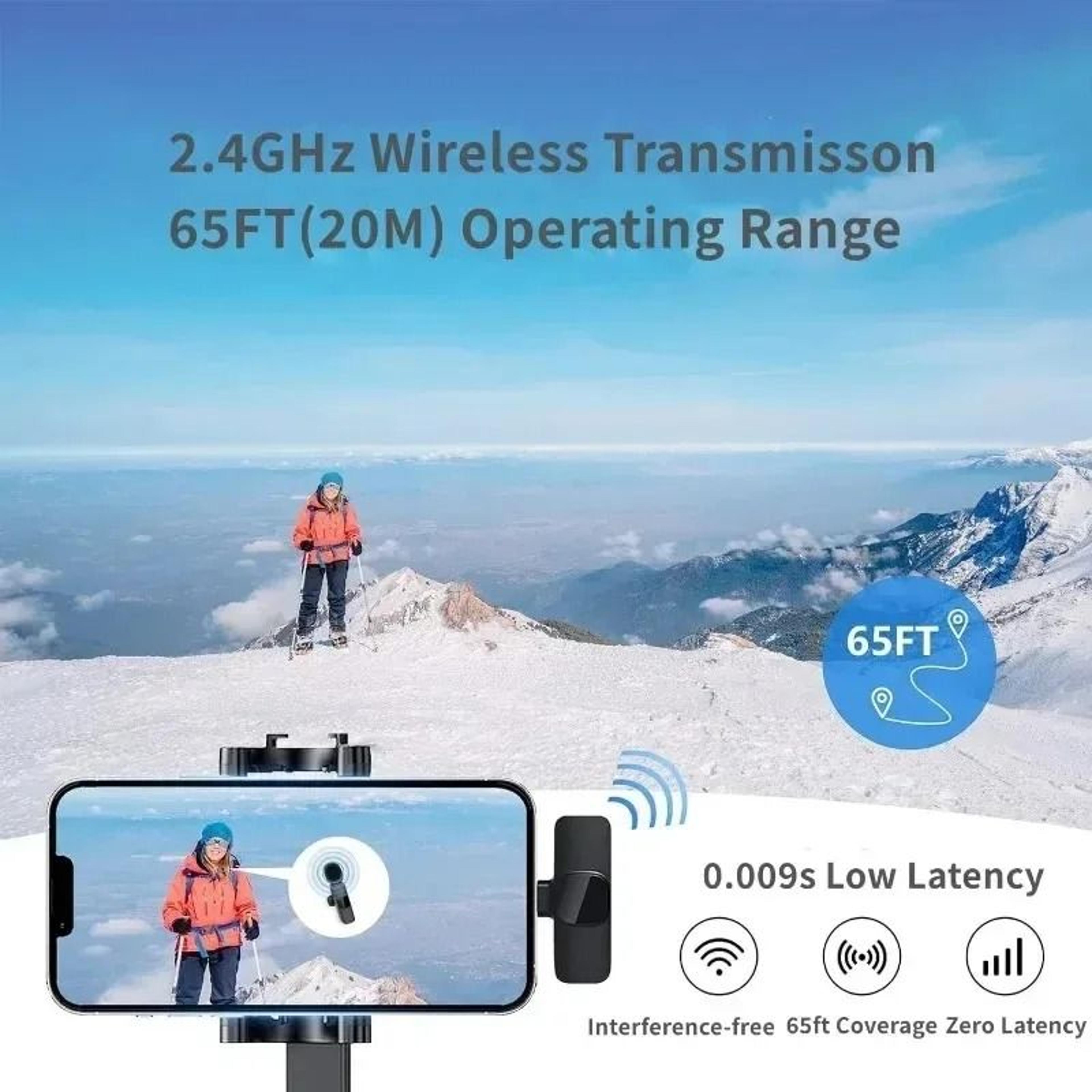 Mini Wireless Lavalier Microphone For IPhone And Mobile Video Recording 3