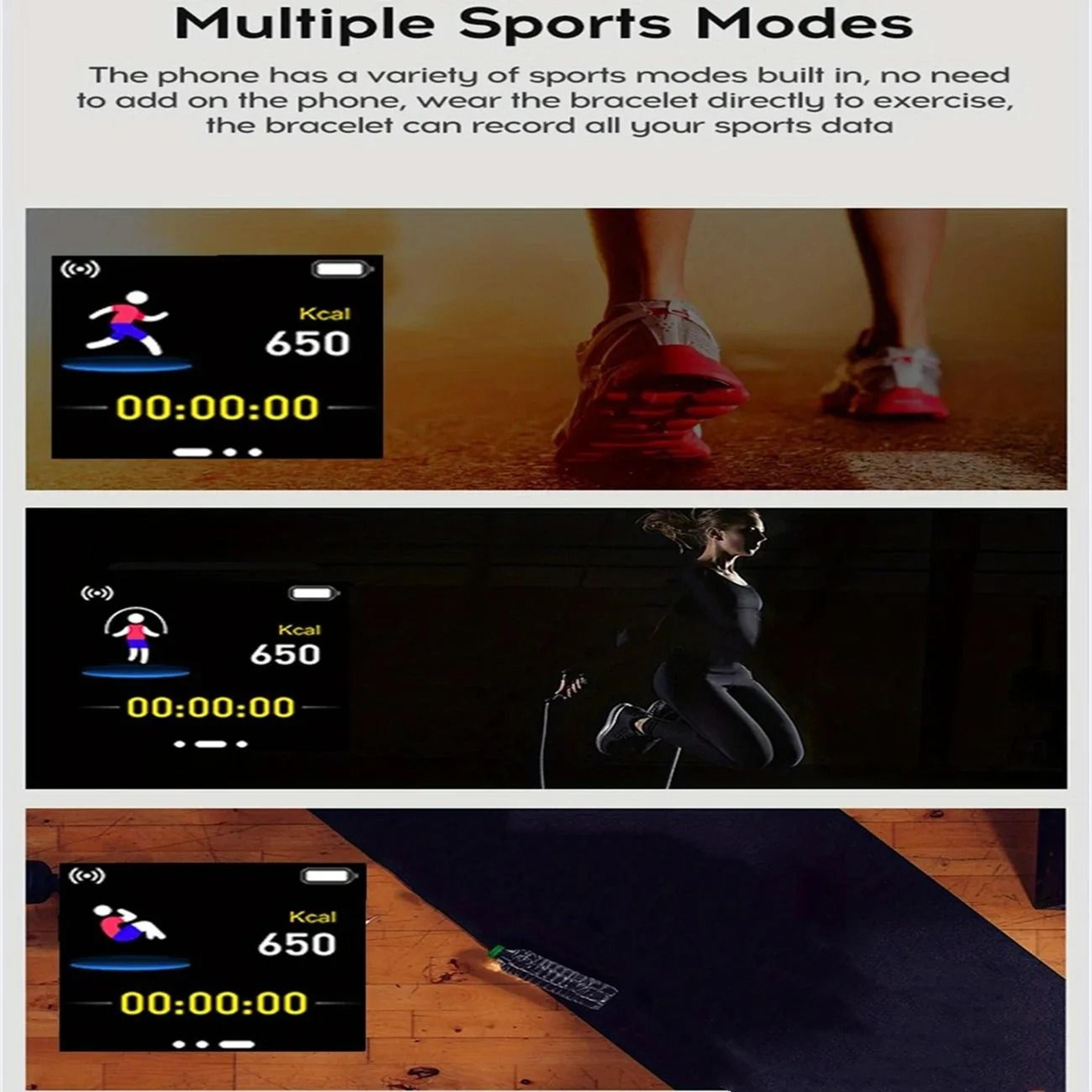 116Plus Y68 Fitness Smartwatch With Heart Rate Monitor And Music Control 3