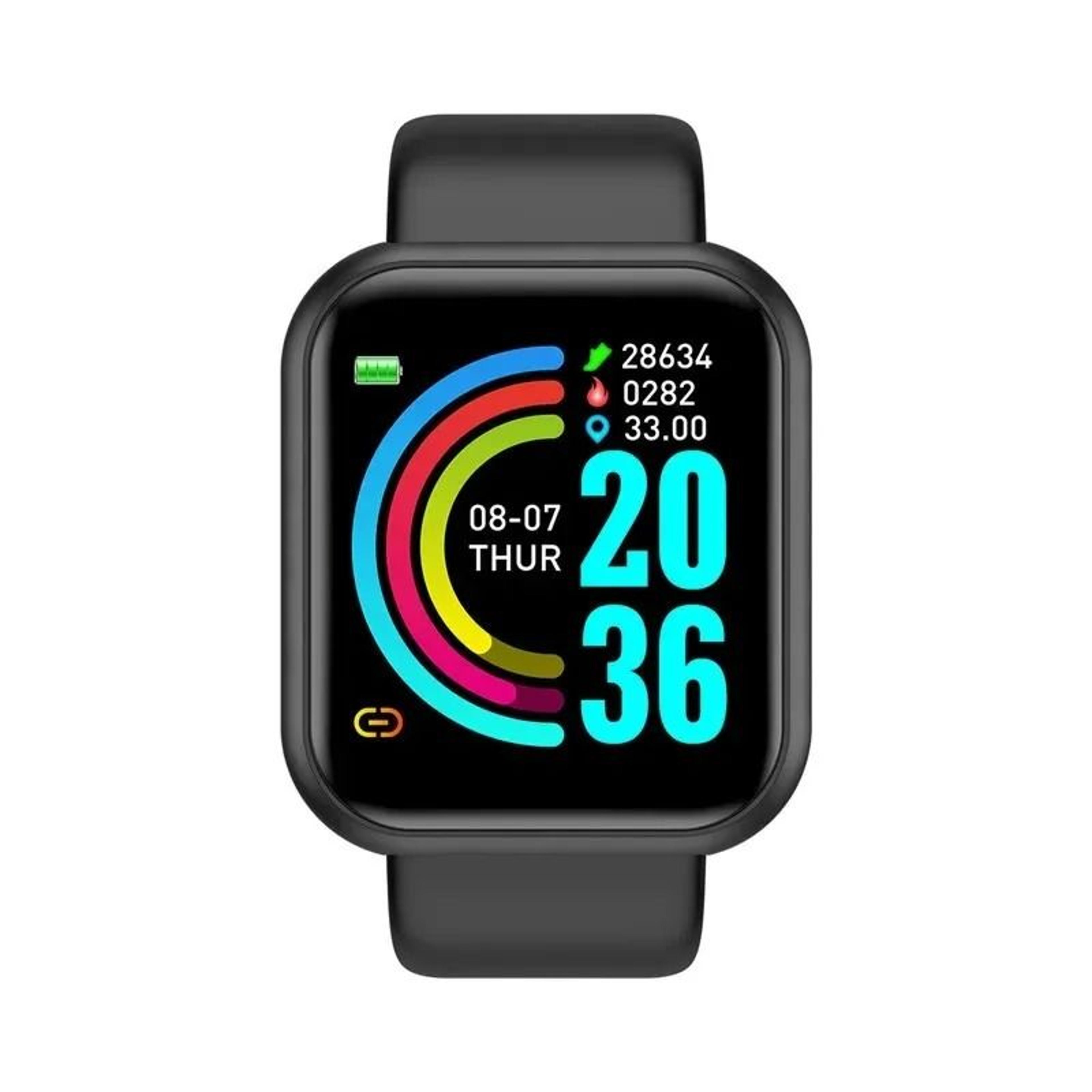 116Plus Y68 Fitness Smartwatch With Heart Rate Monitor And Music Control 6