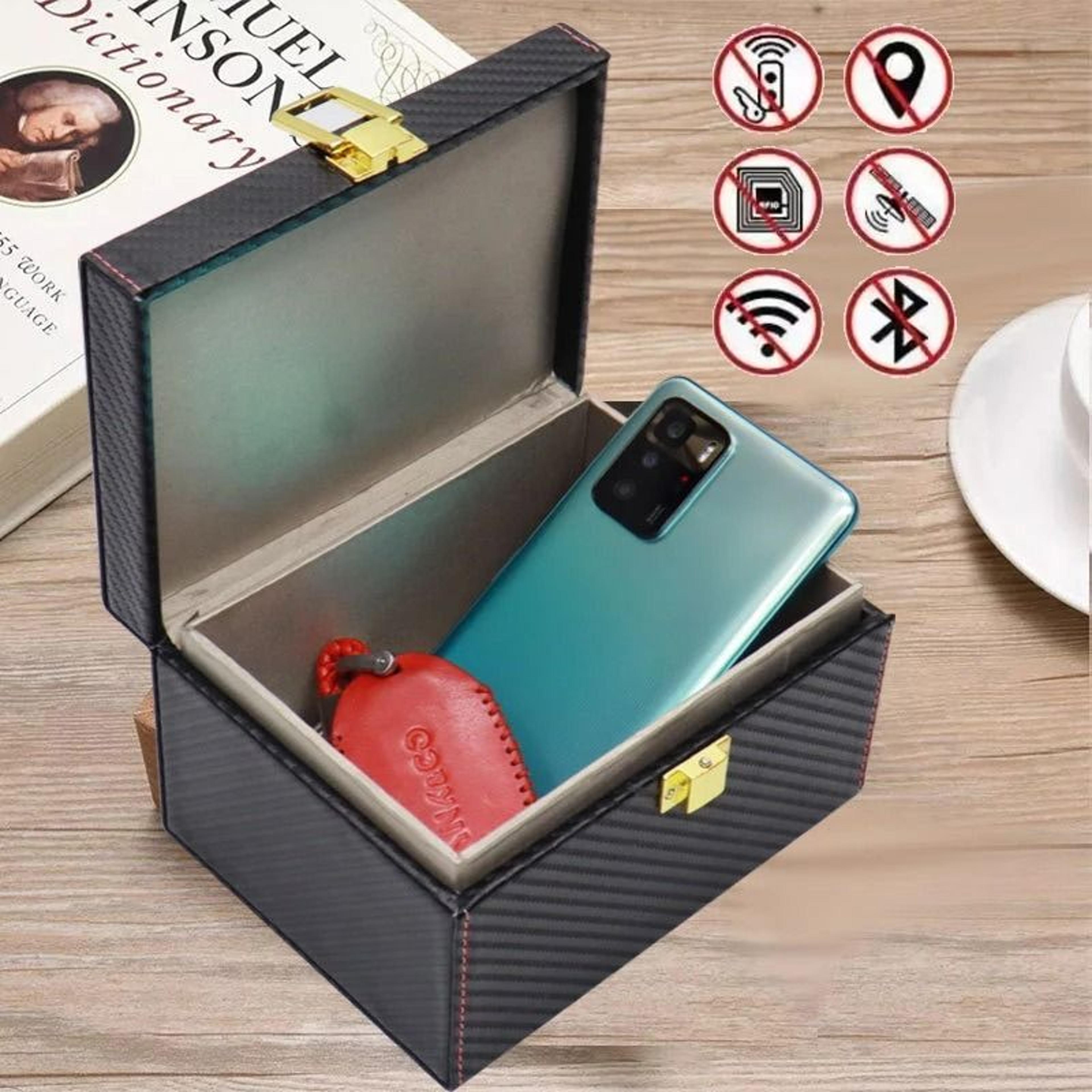 RFID Signal Blocking Storage Box For Car Keys Cards And Phones 6