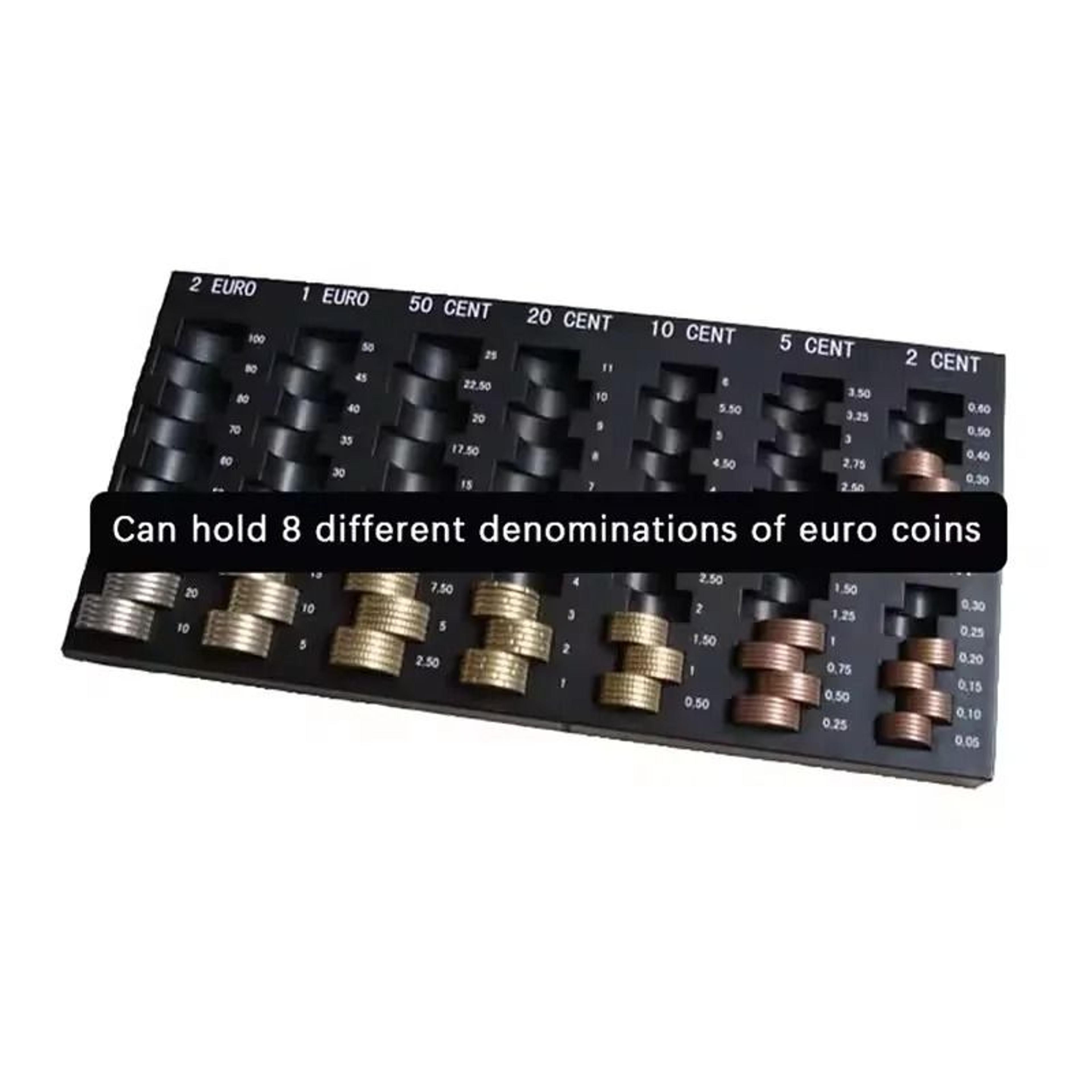 Universal Coin Dispenser Organizer Box Portable Pocket Coin Tray 6