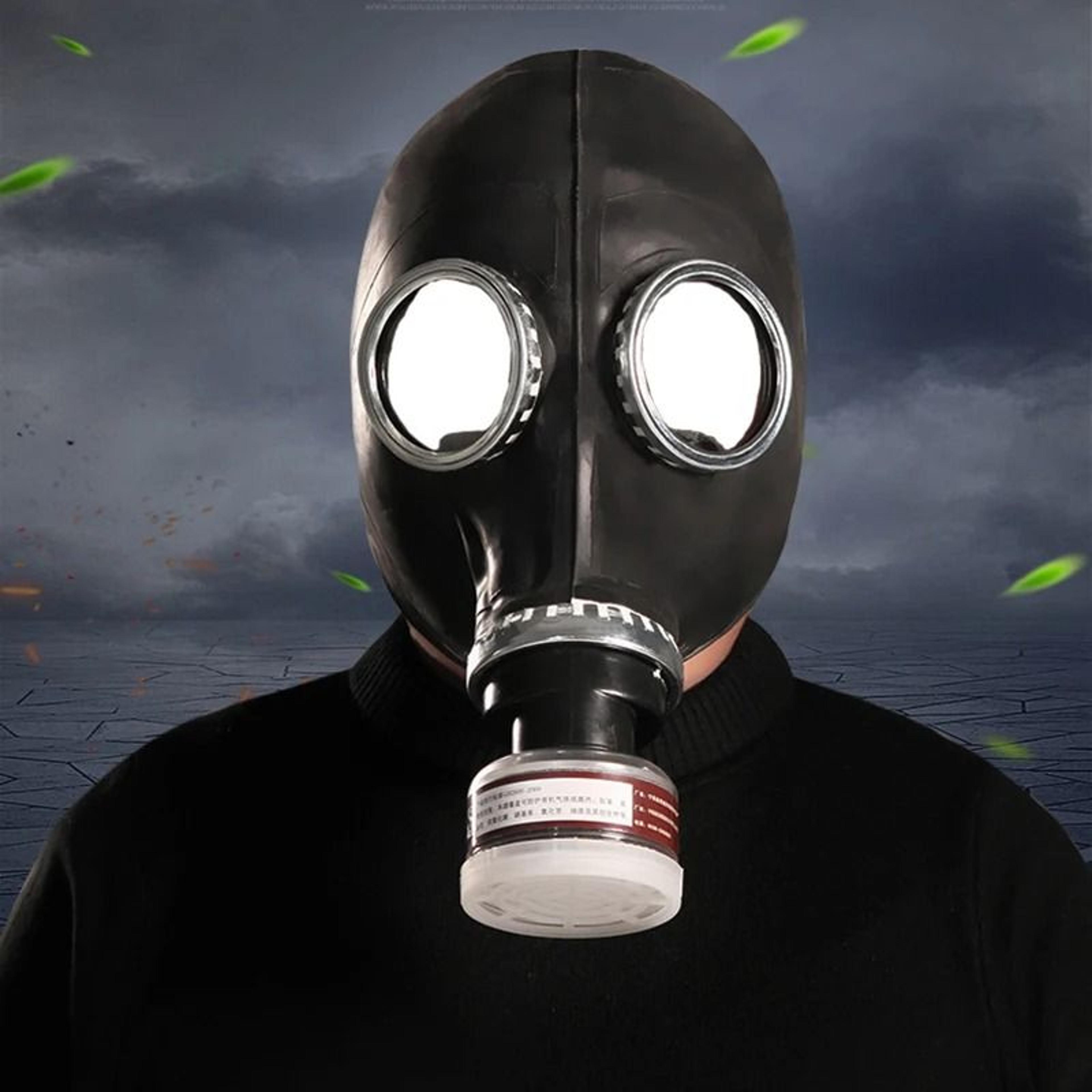 Full Face Gas Mask Respirator With RD40 Filter Port For Chemical Protection 8