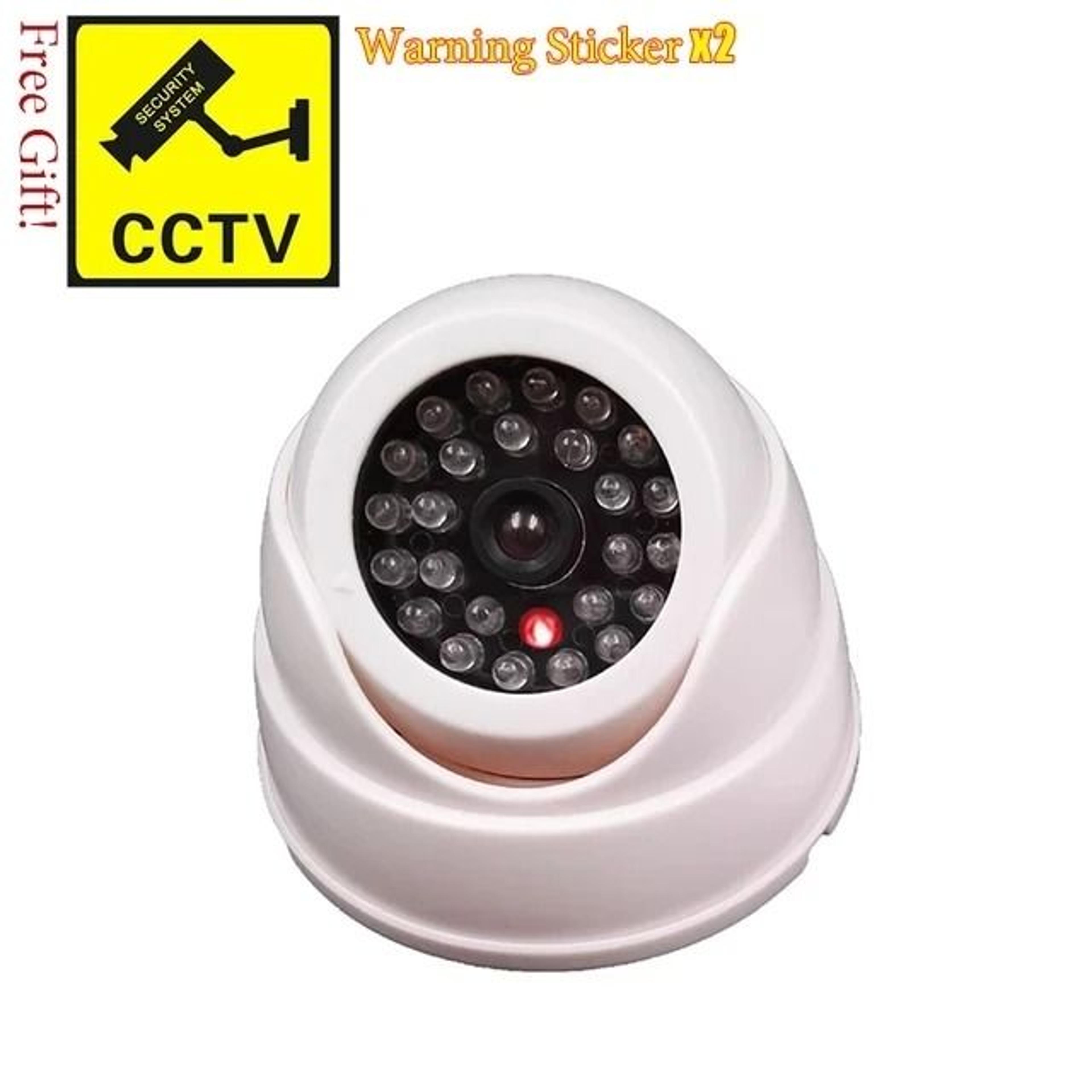 Dummy CCTV Camera With Flashing Red LED For Home Security 0