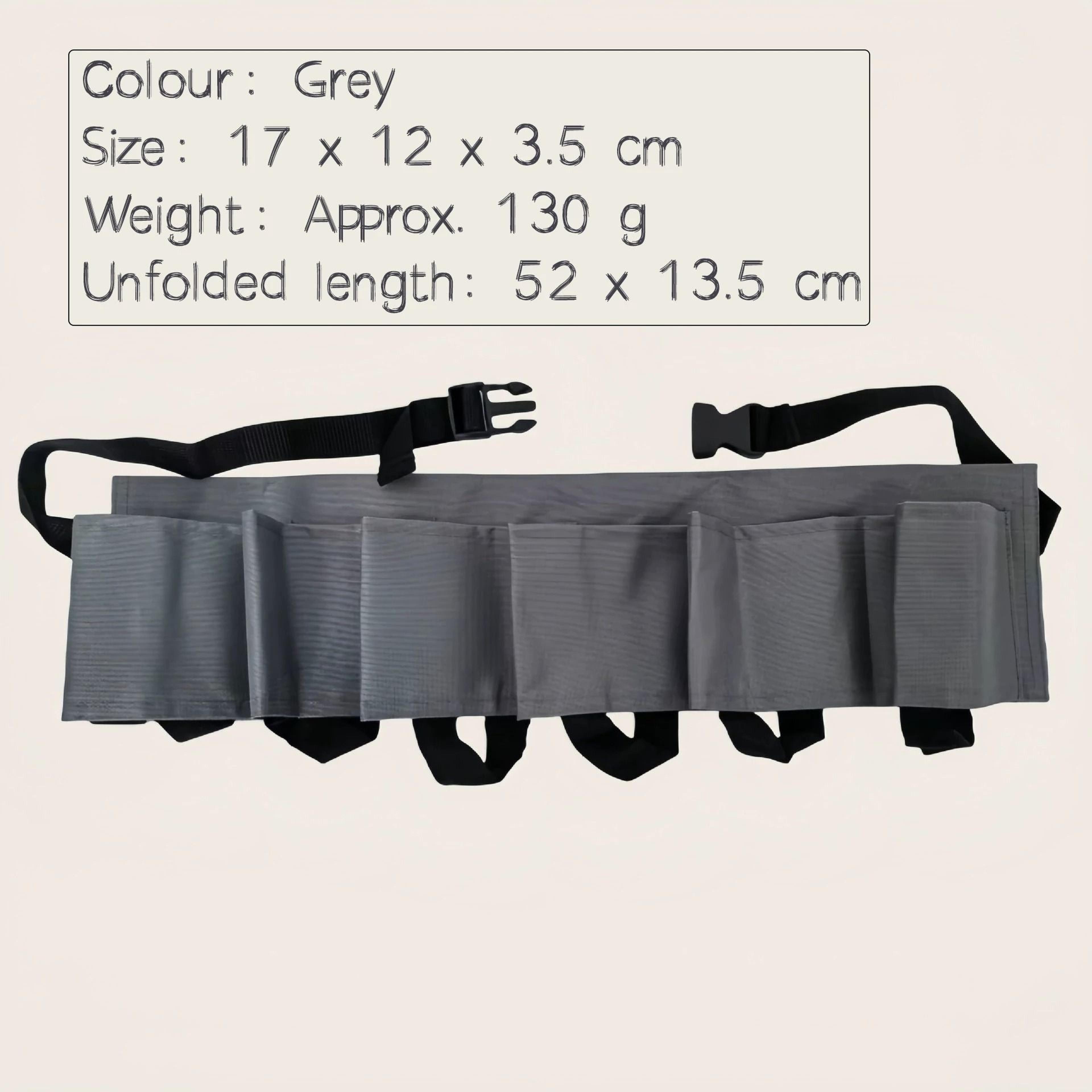 6 Pocket Adjustable Beverage Waist Holder For Outdoor Parties 1