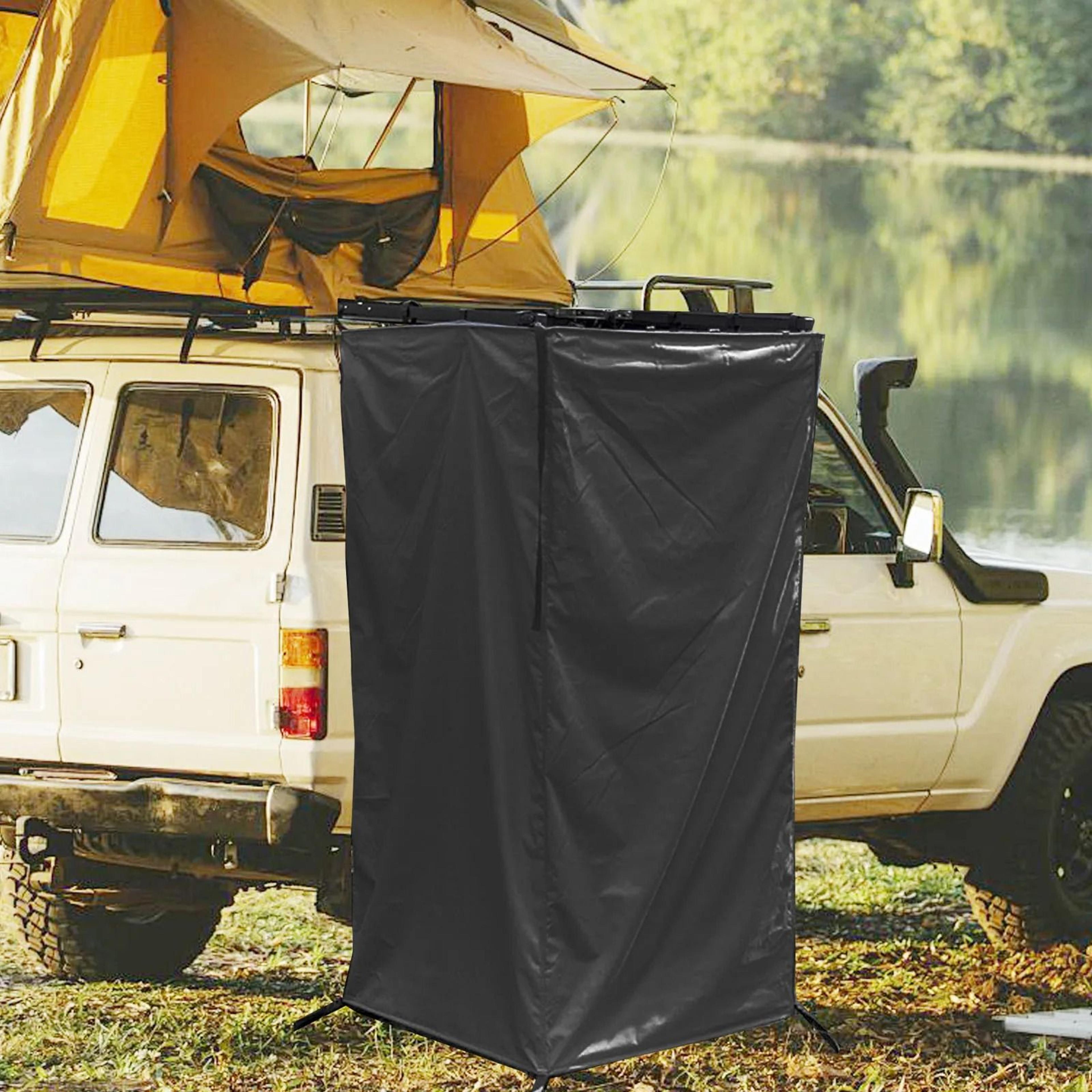 Car Side Shower Tent Waterproof Privacy Shelter For Camping And Travel 0