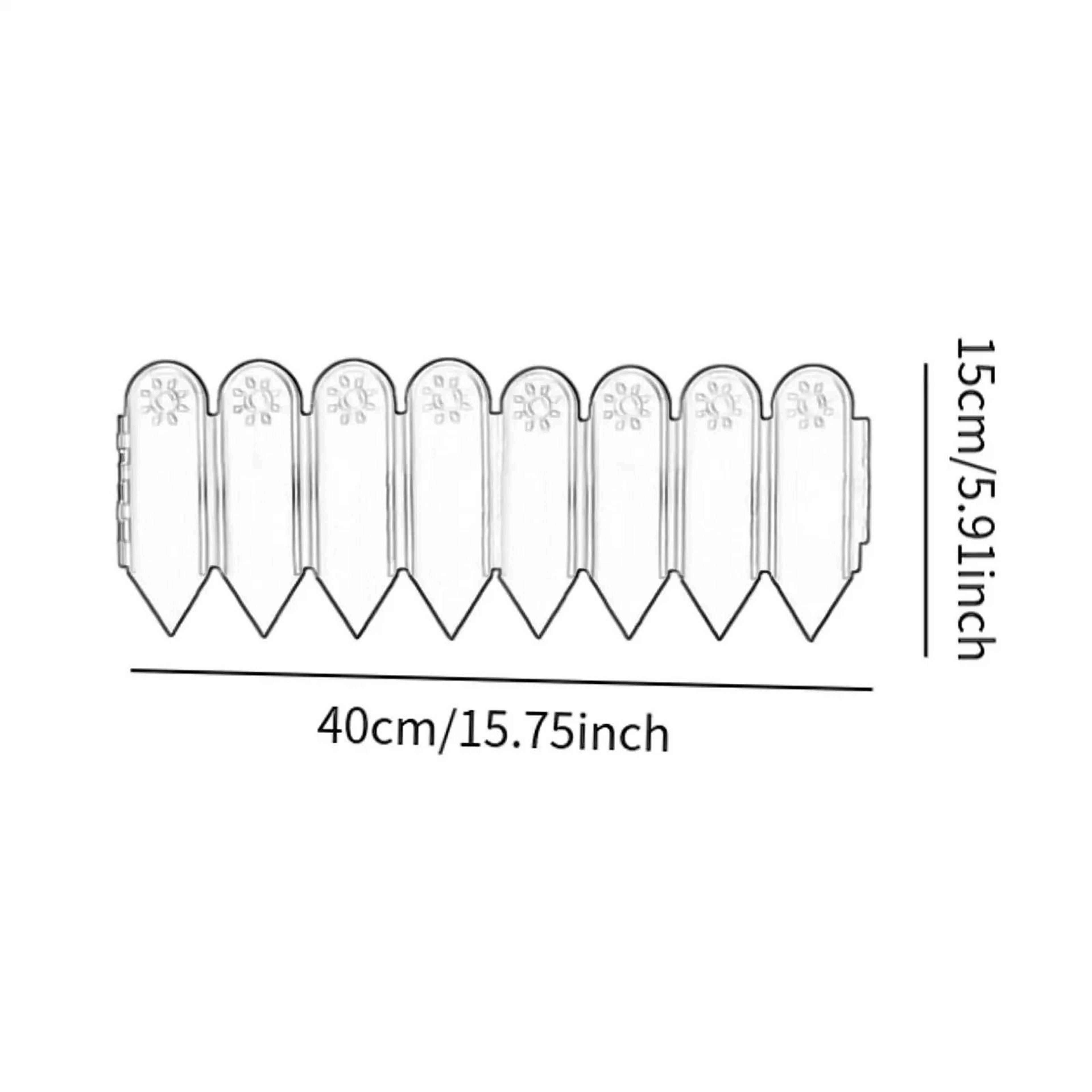 Decorative Garden Fence Border With Stakes For Flower Beds And Lawns 5