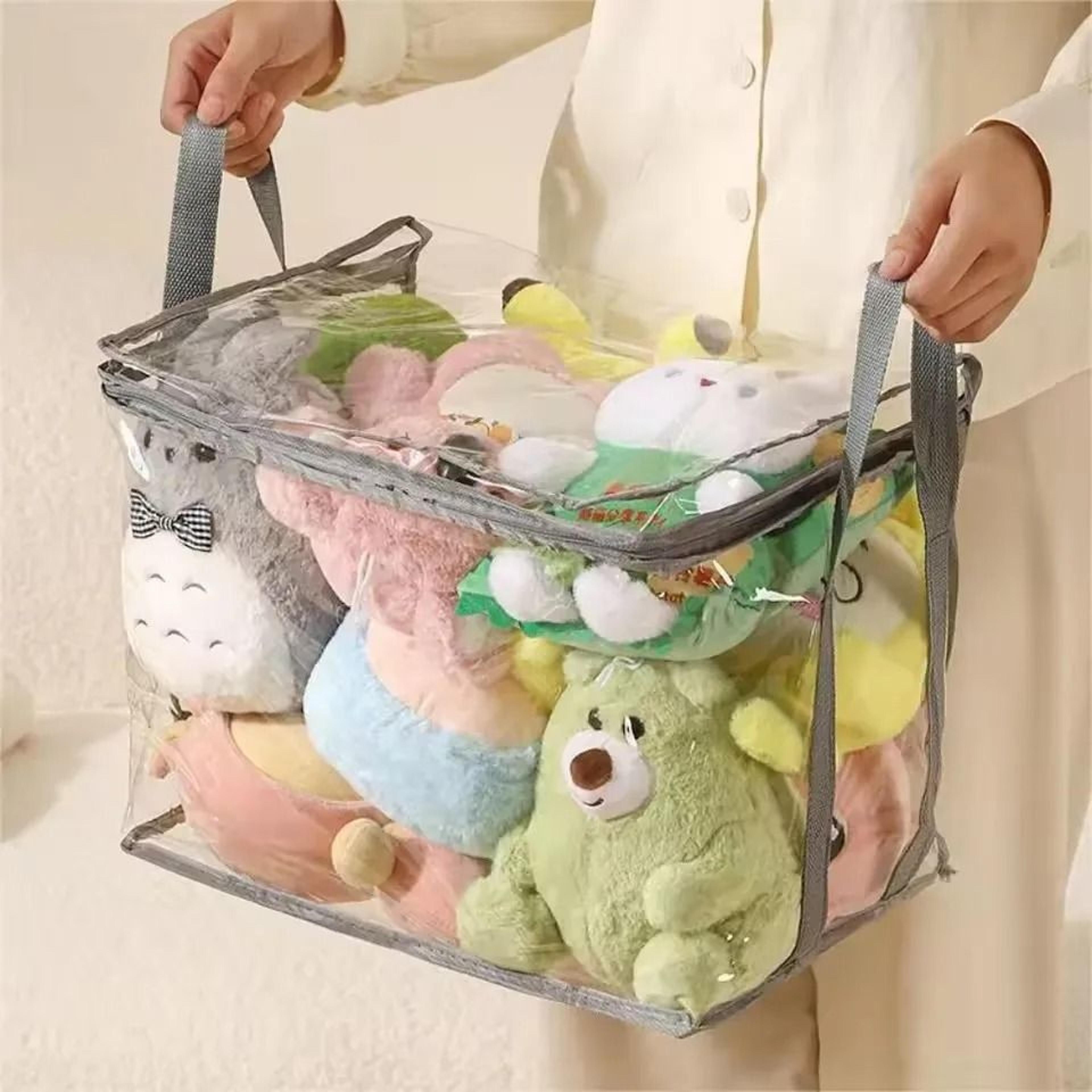 Large Capacity Plush Toy Storage Bag Waterproof Organizer For Kids 0