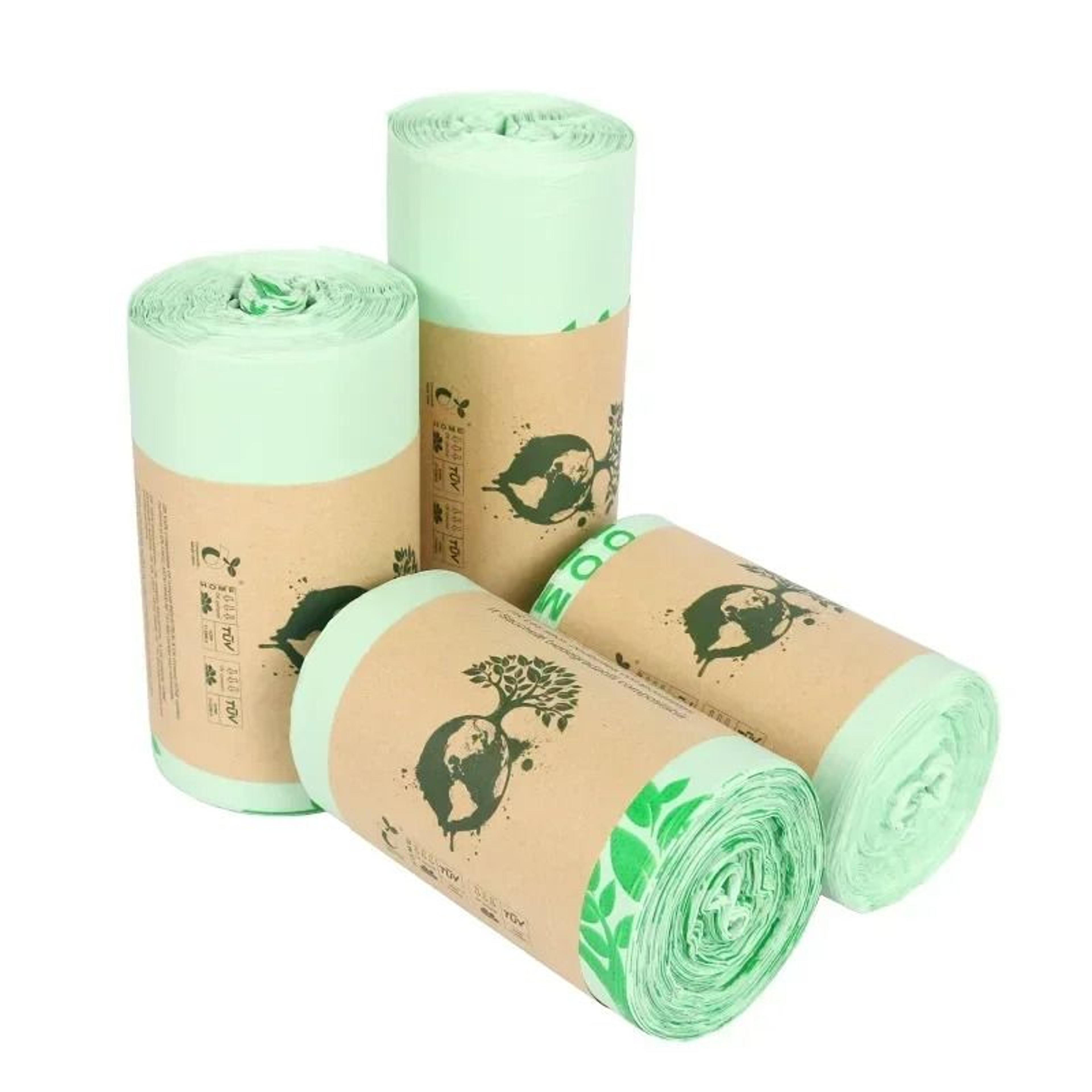 Biodegradable Compostable Trash Bags For Kitchen Household Use 4