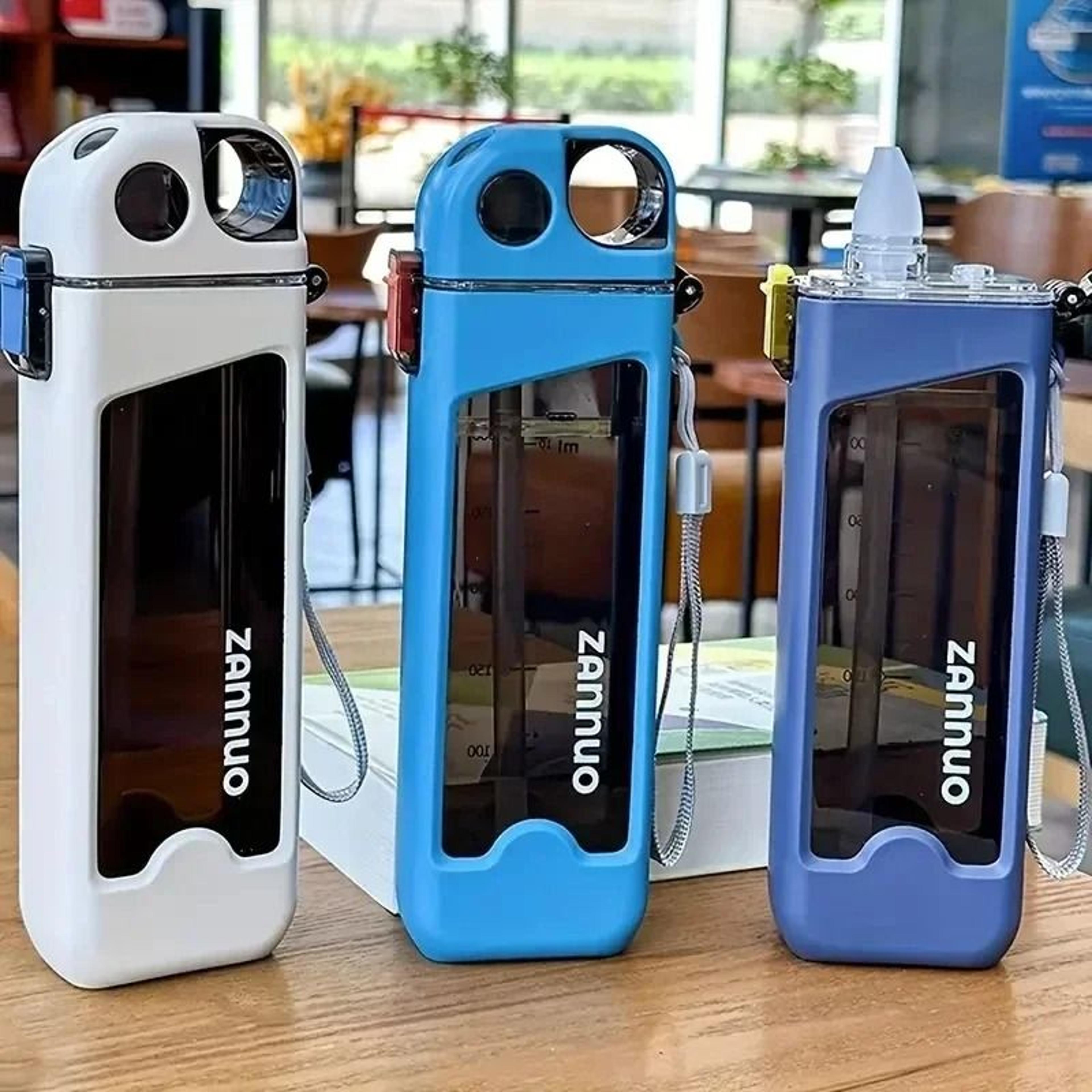 Leak Proof Square Sports Water Bottle With Lockable Lid And Measurements 350ml 0