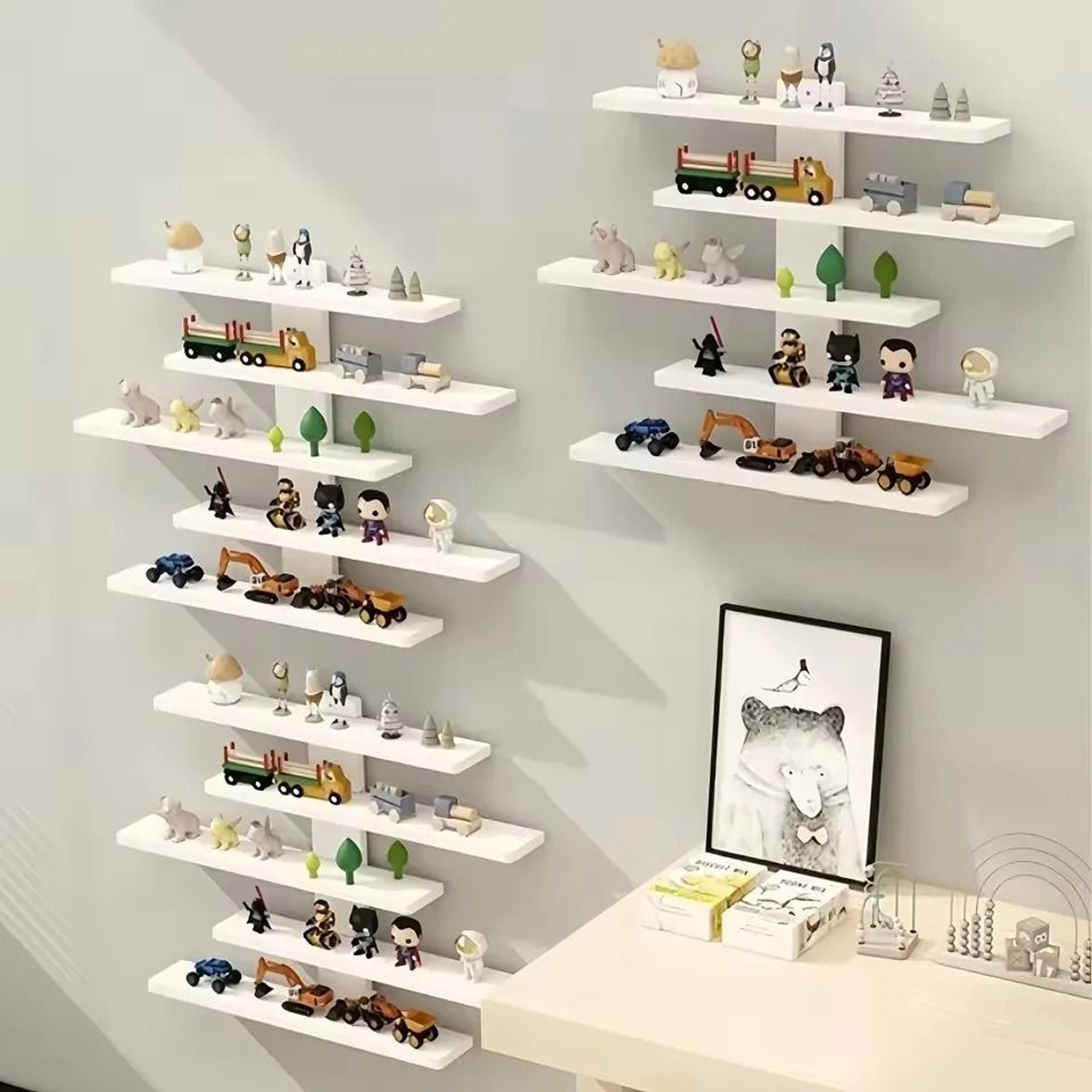 5 Tier Adjustable Wall Mounted Display Shelf For Action Figures And Collectibles 11