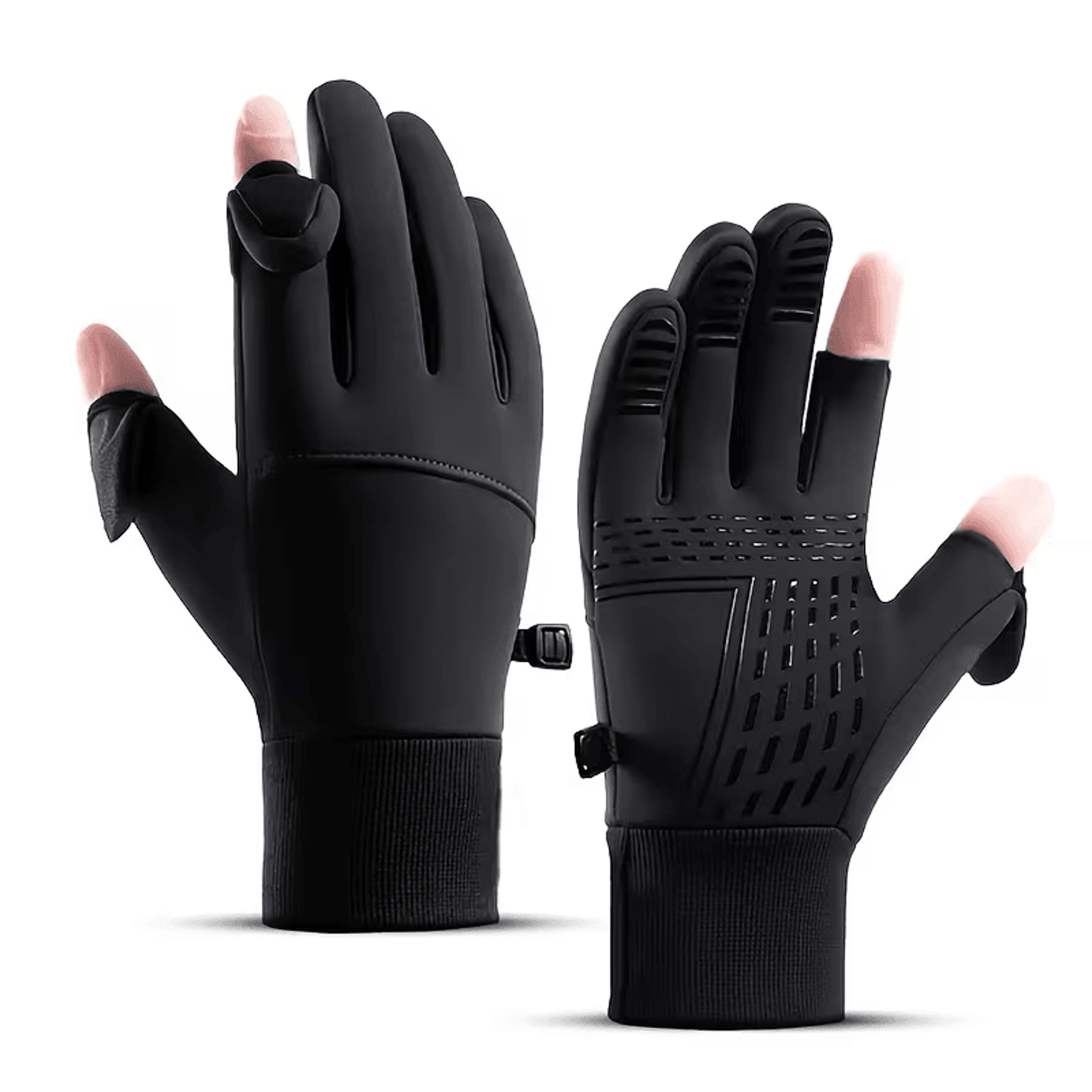 Coldweather gloves with fleece lining for warmth