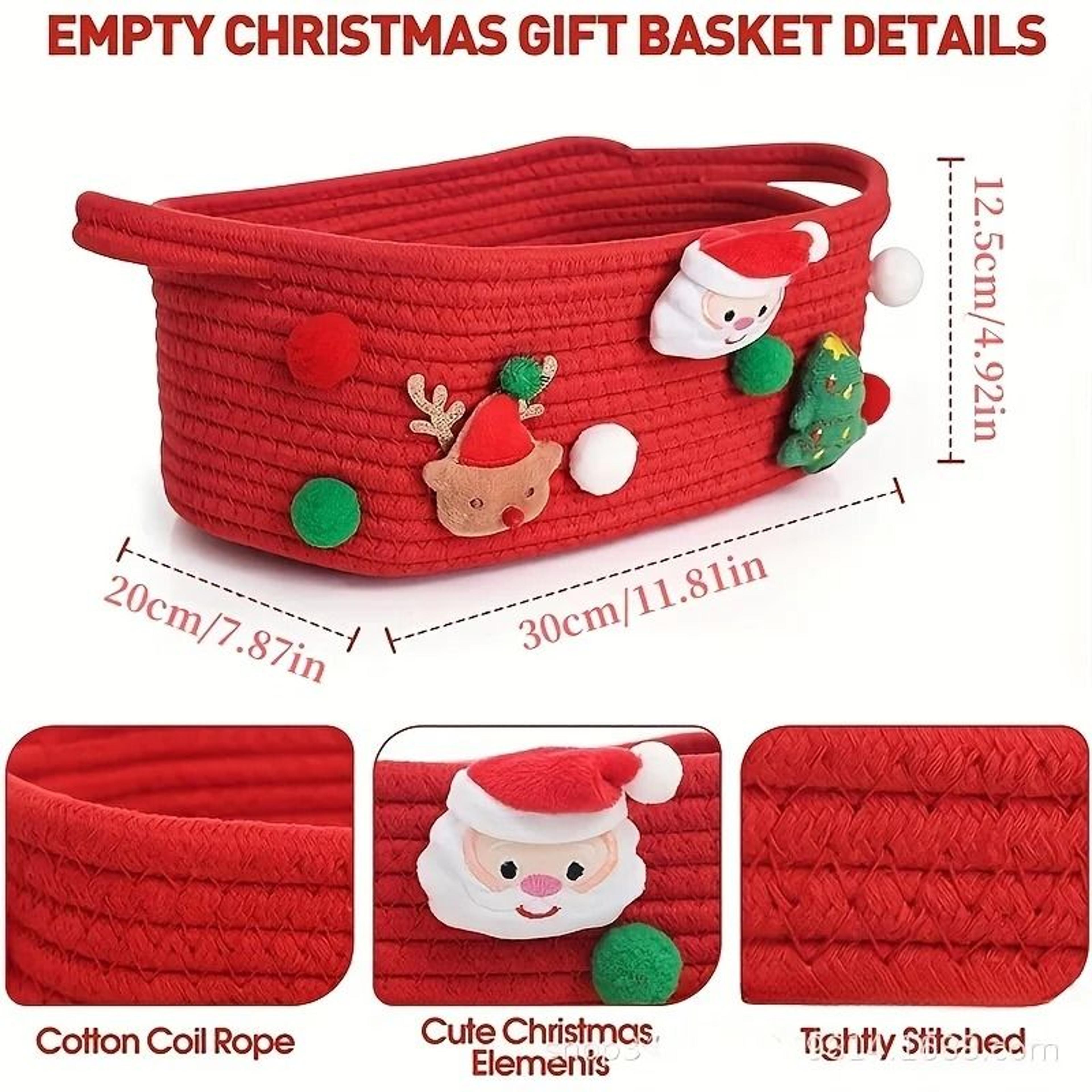 Christmas Gift Storage Basket For Holiday Decor And Presents 9