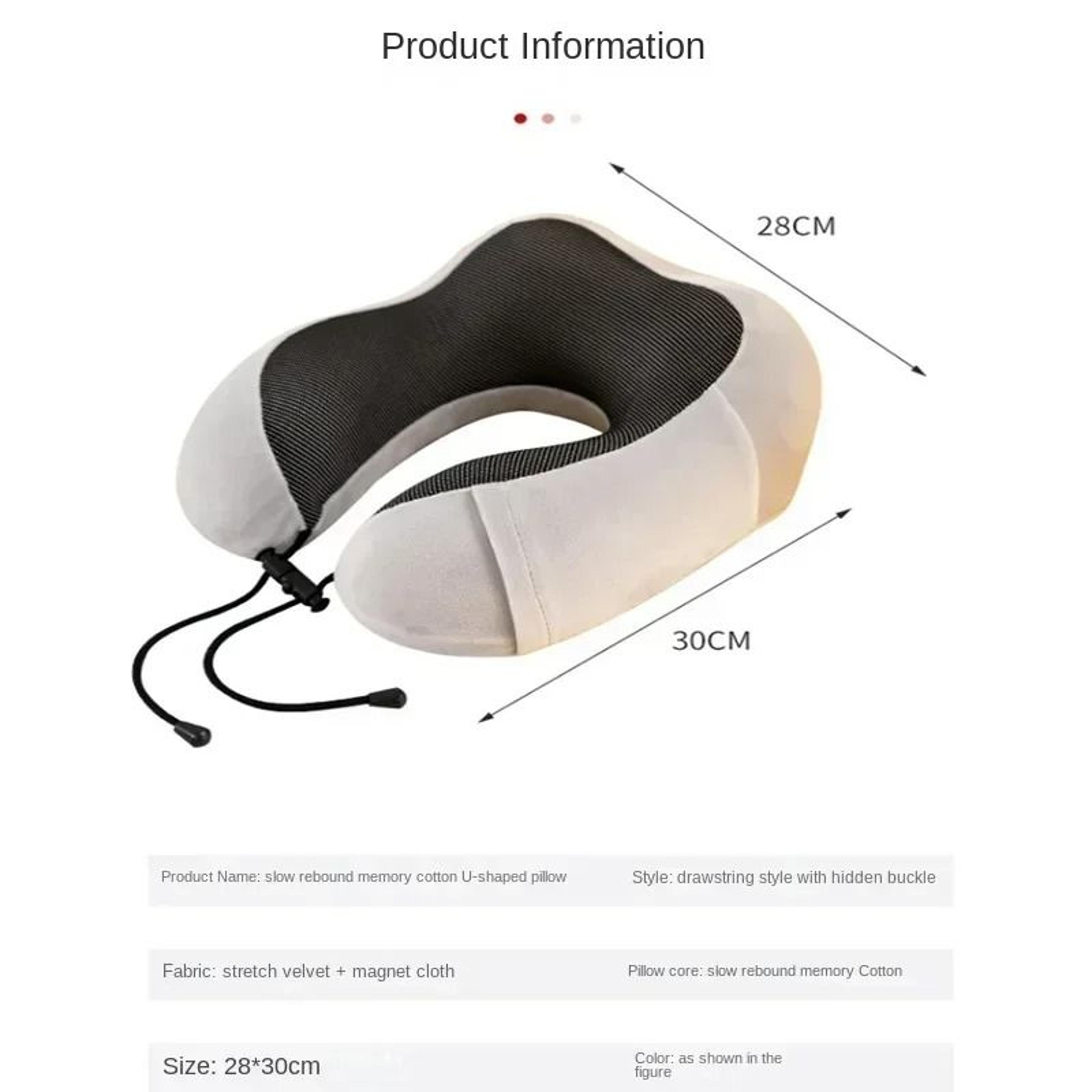 U Shaped Memory Foam Travel Neck Pillow For Comfortable Support 9