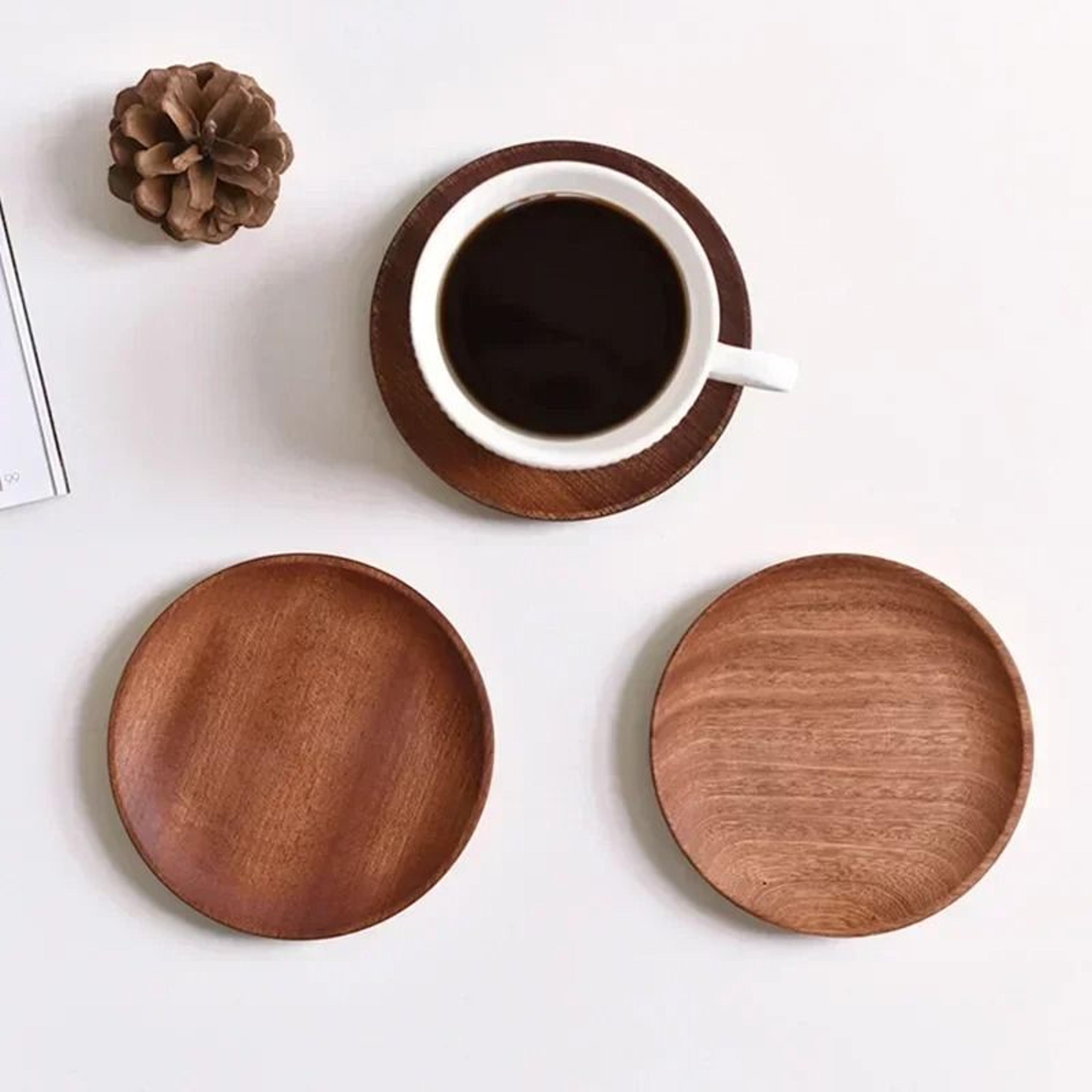 Japanese Style Rectangular Wooden Dinner Plate Walnut Wood Serving Tray 7
