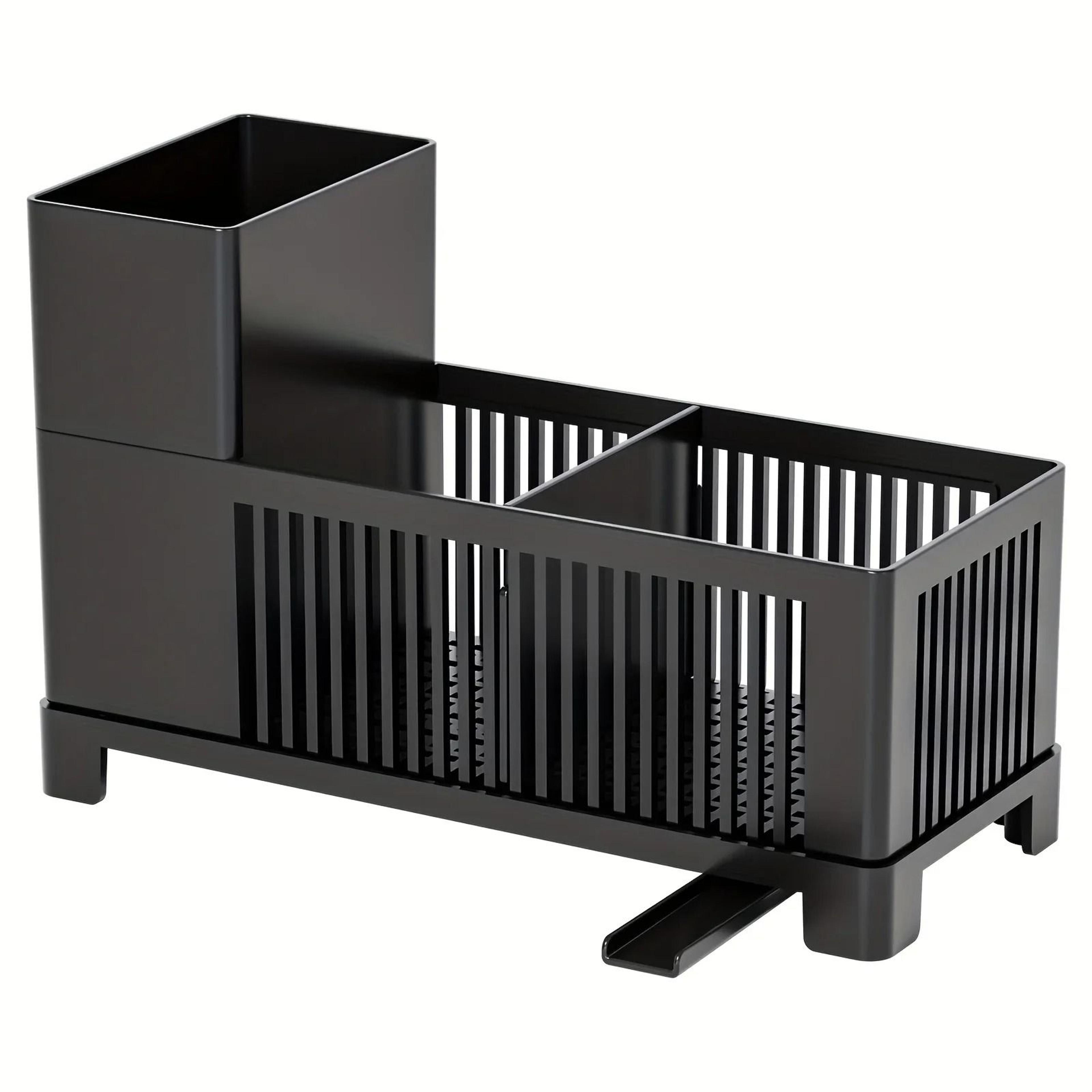 Kitchen Drain Rack Sink Organizer Sponge And Utensil Storage Basket 2