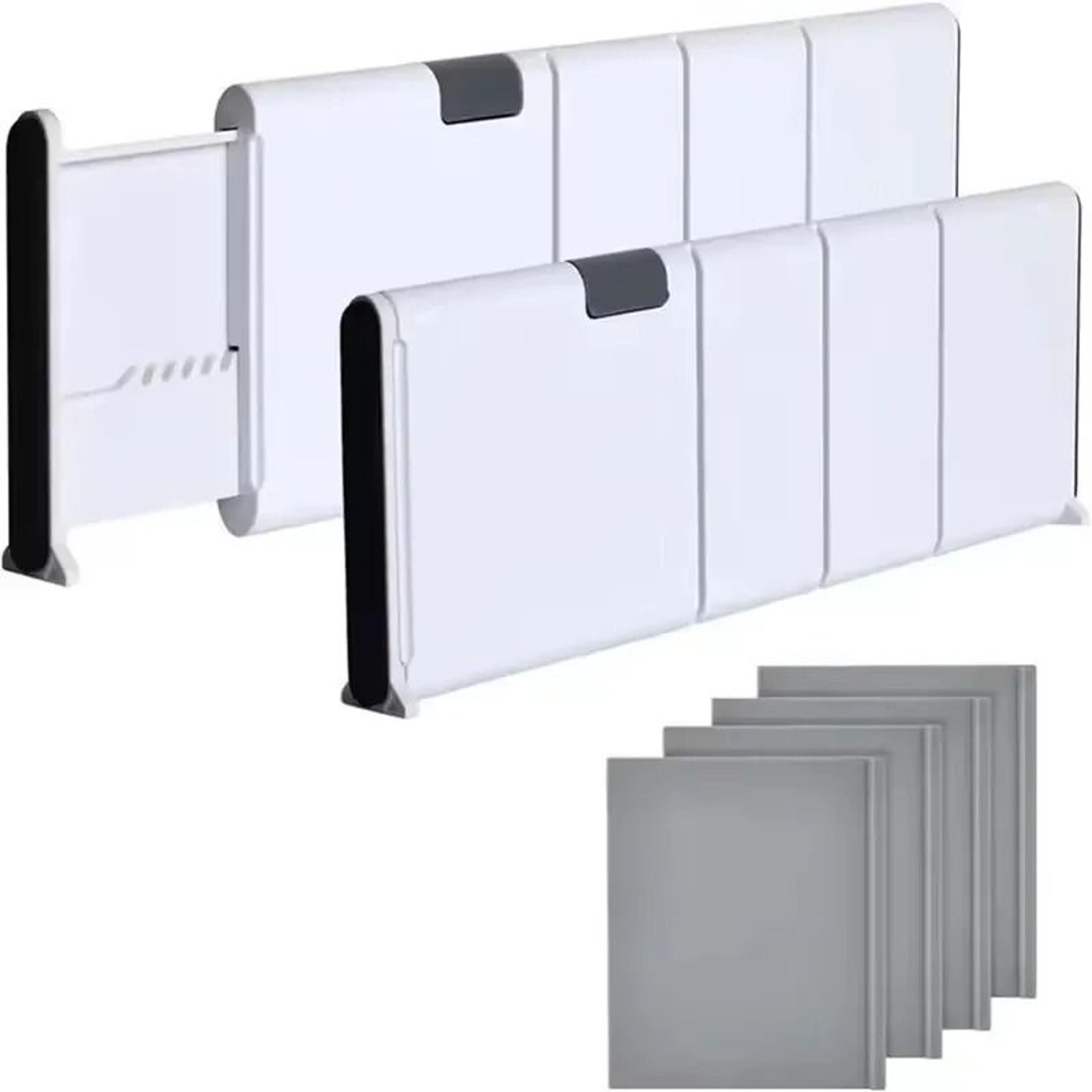 Adjustable Drawer Dividers Organizer Retractable Kitchen Storage Partition Set 0