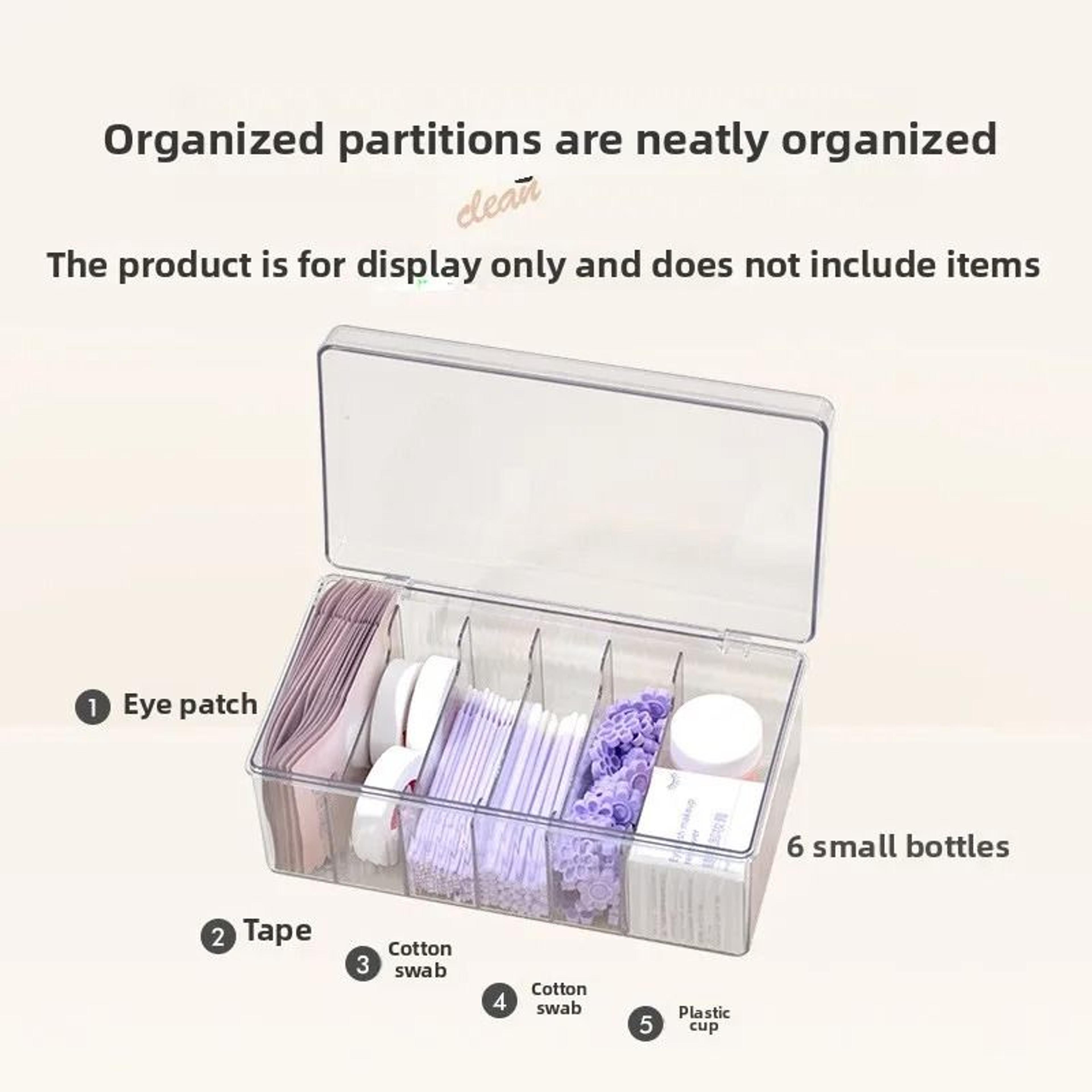 Acrylic Eyelash Extension Organizer Lash Tool Storage Box With Lid 10