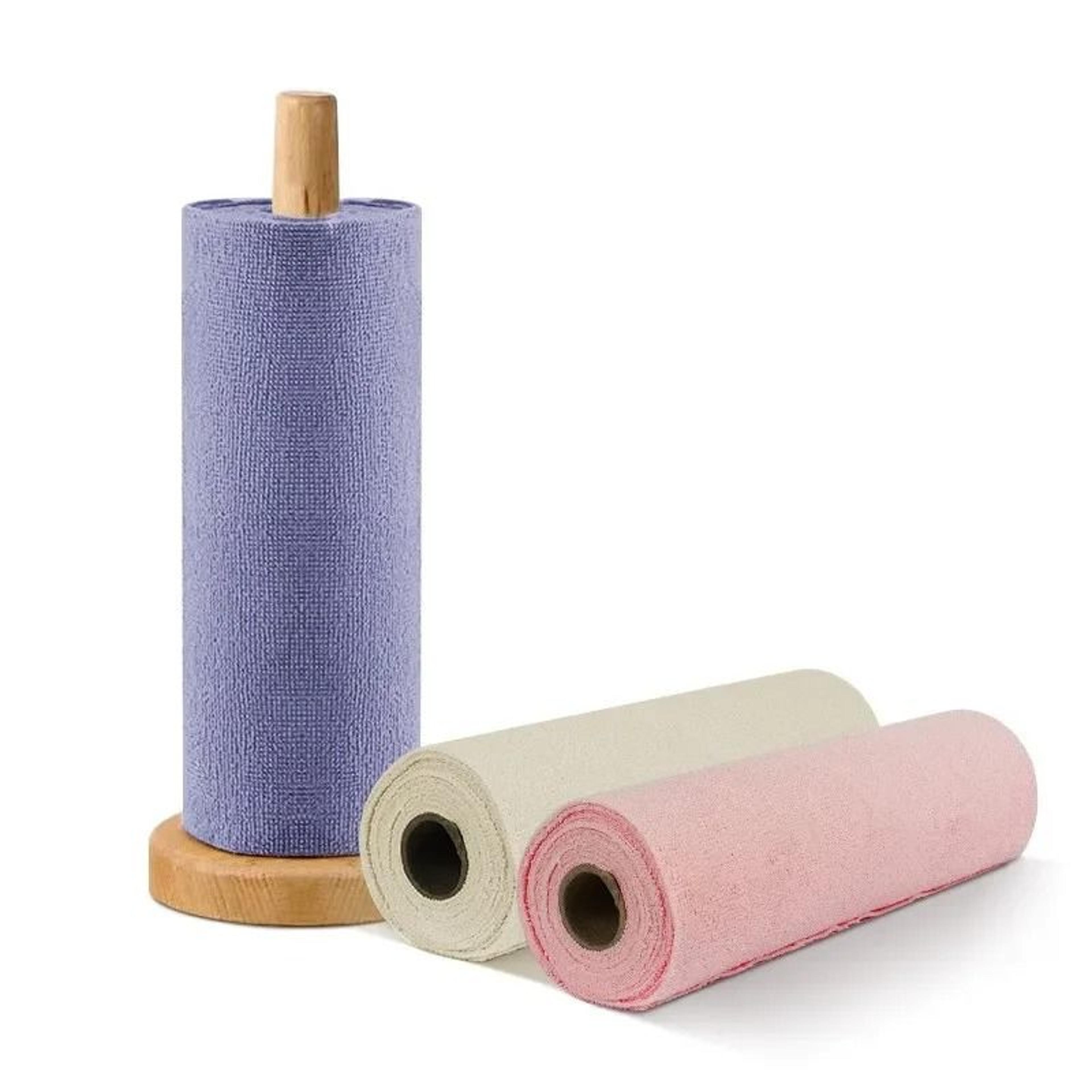 Reusable Microfiber Cleaning Wipe Roll Washable Paper Towel Replacement 20 Sheets 0