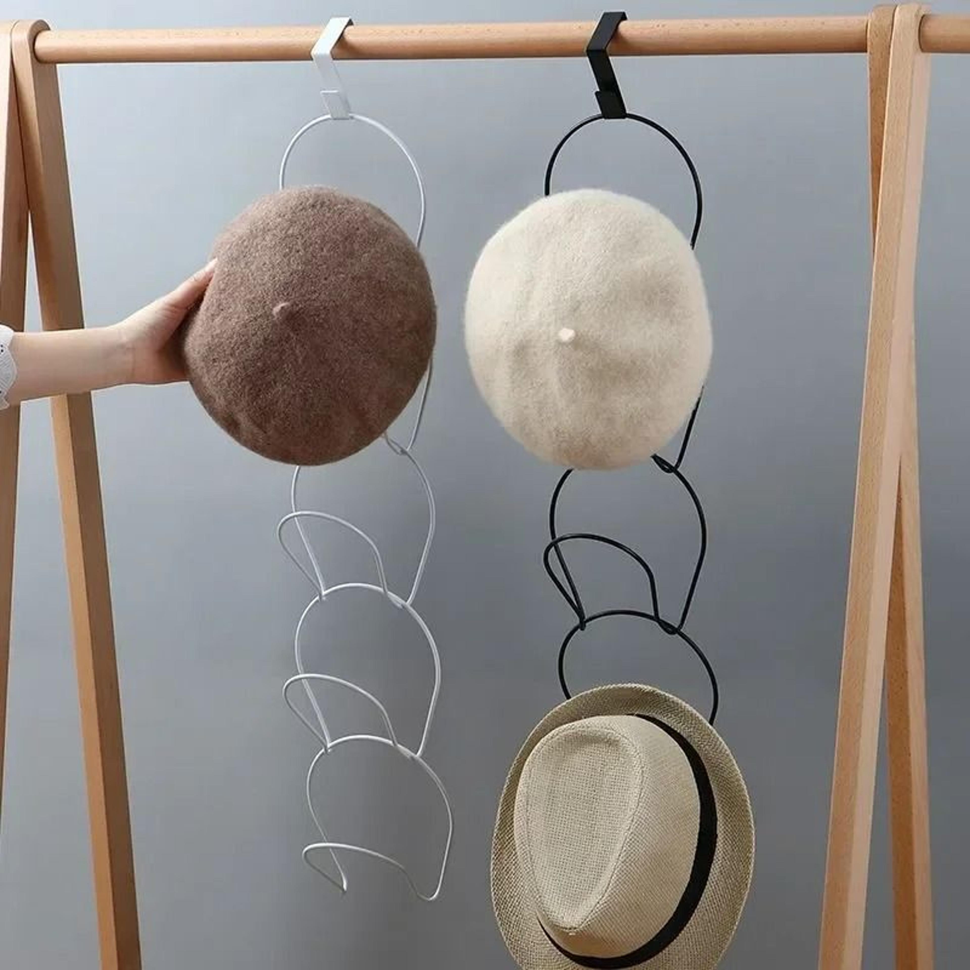 Over Door Storage Rack Closet Door Organizer For Hats Bags And Scarves 3