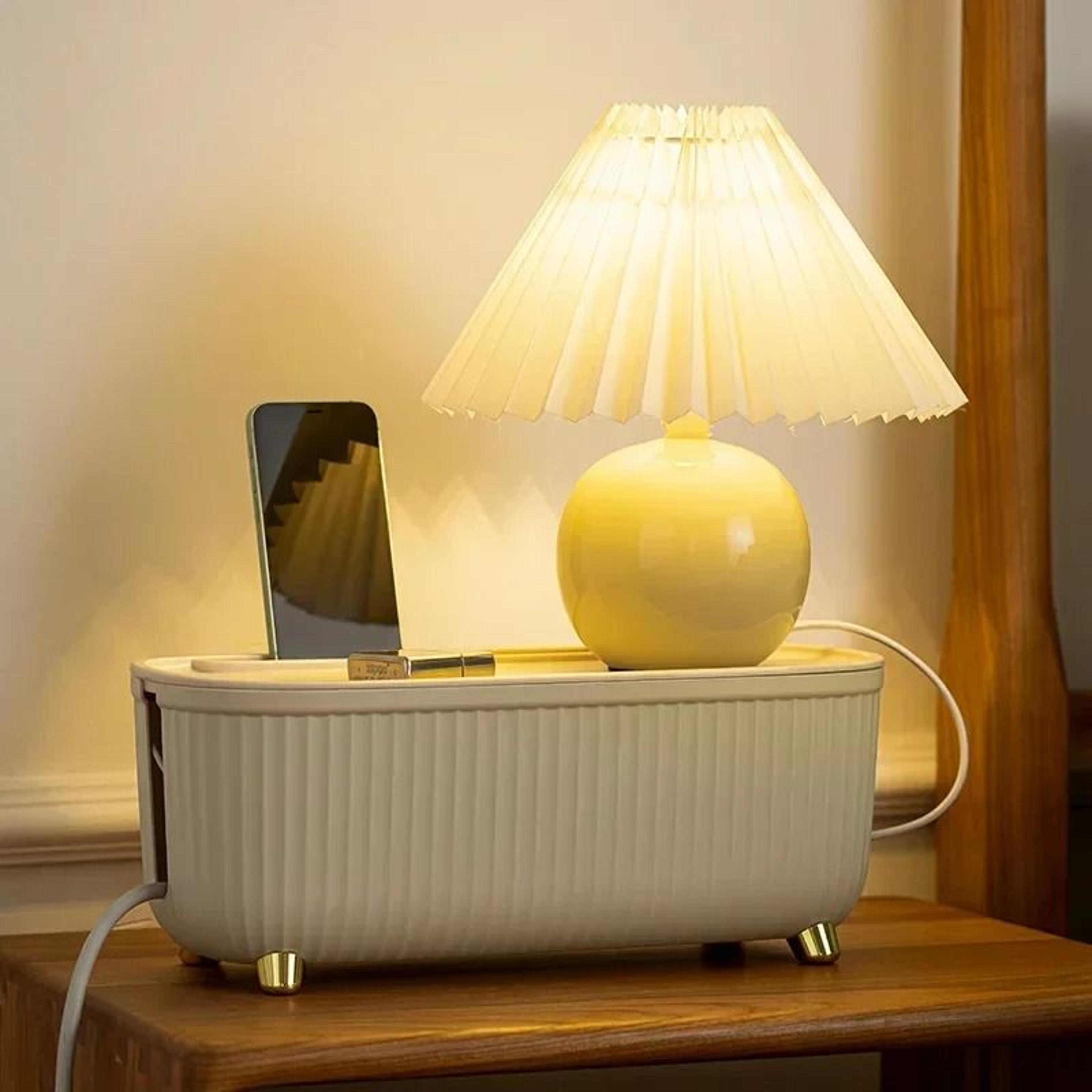 Nordic Style Cable Organizer Box Power Strip And Desktop Wire Storage Case 4