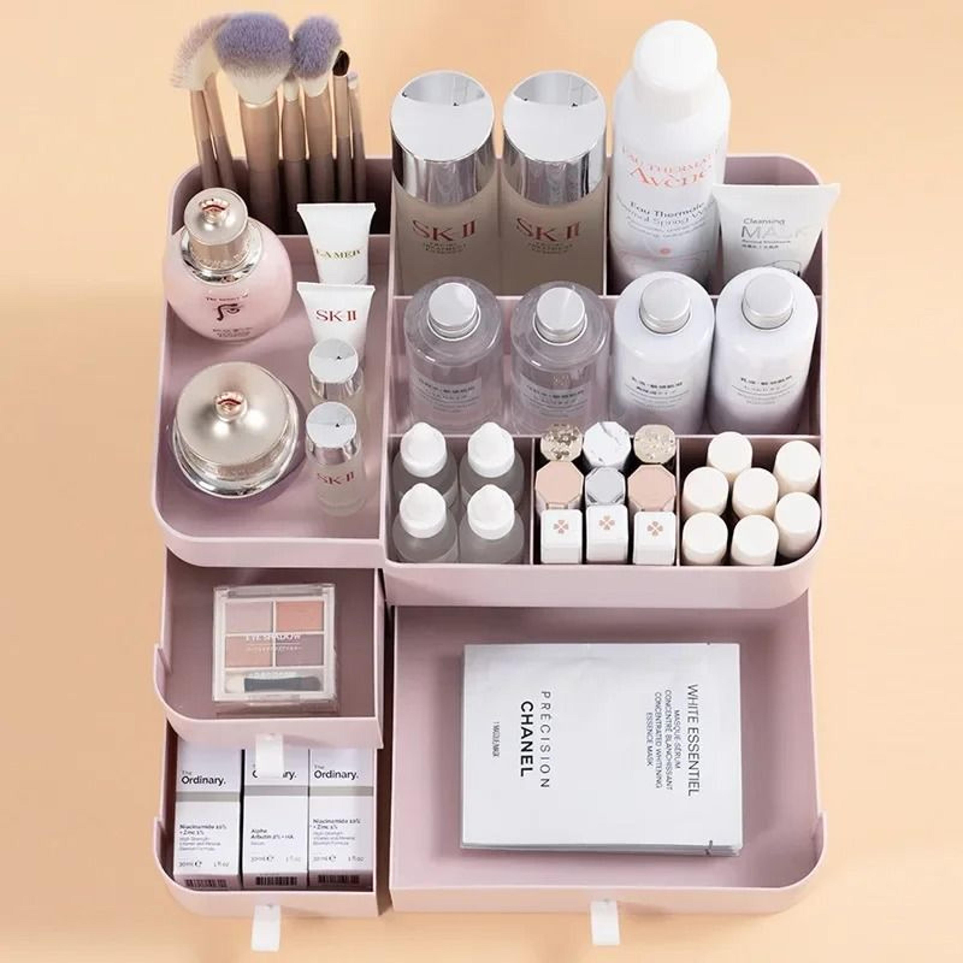 Vanity Drawer Organizer Desktop Storage Box For Skincare And Cosmetics 11