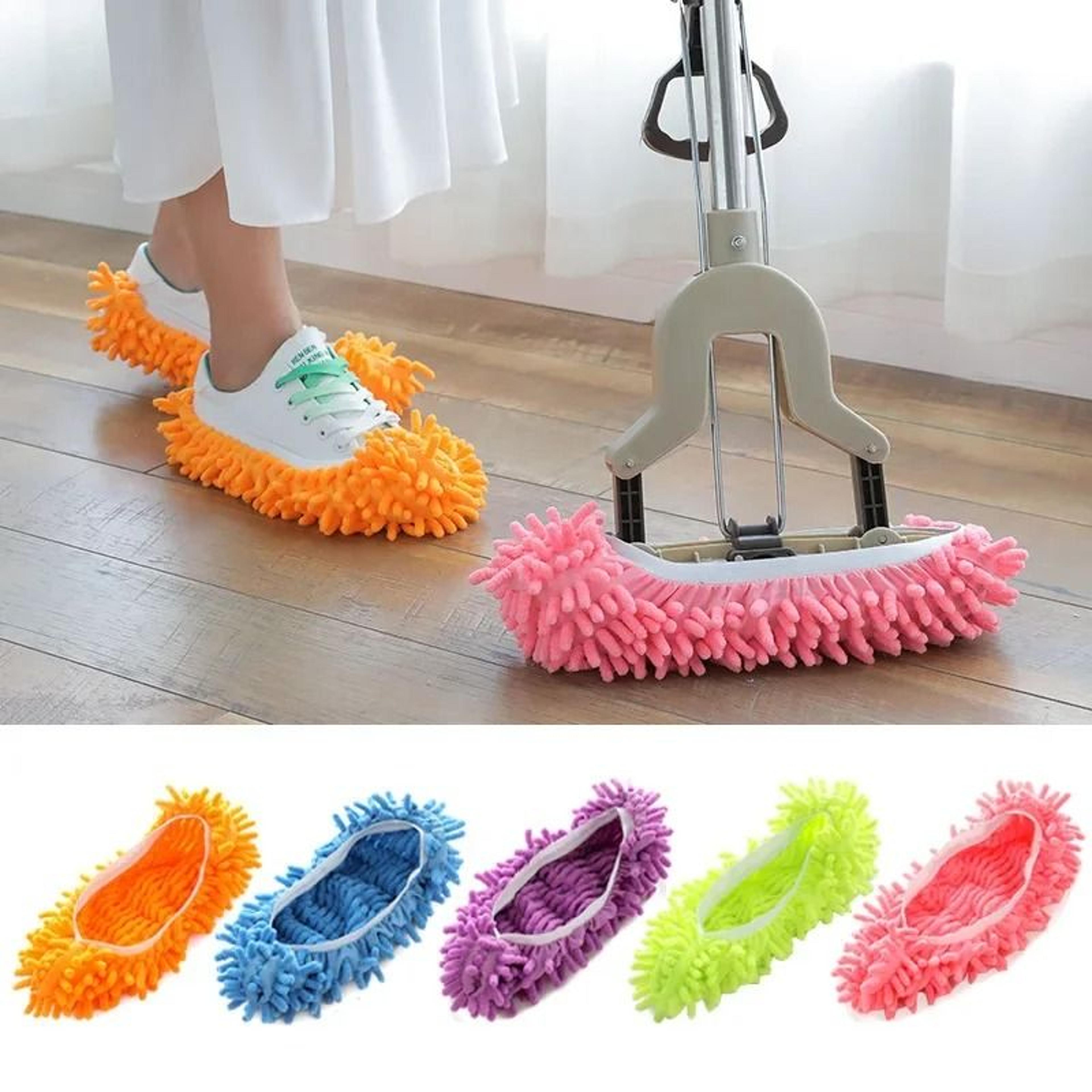 Microfiber Cleaning Slippers Lazy Mopping Shoes For Home Floor Cleaning 12