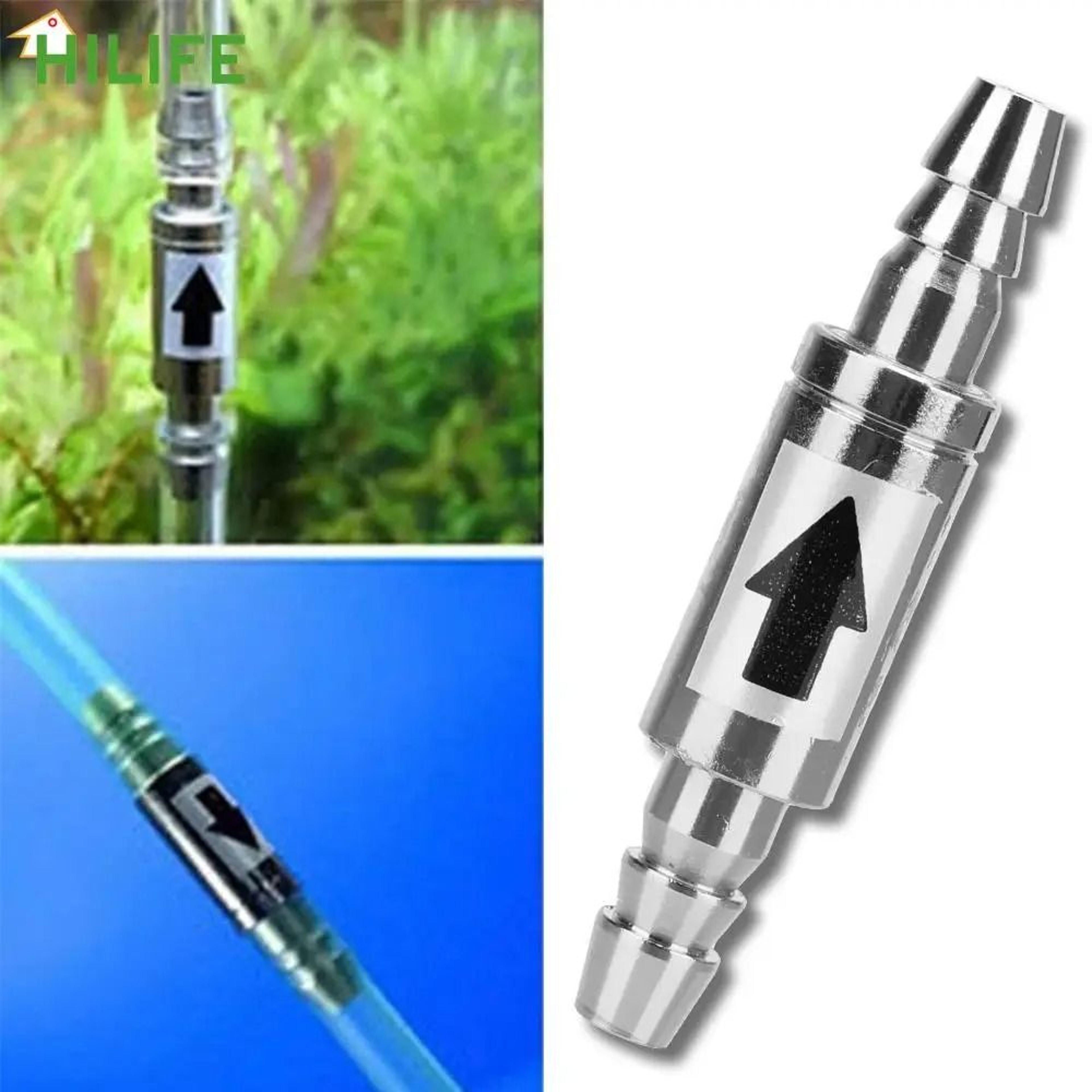Stainless Steel CO2 Check Valve Aquarium Non Return Valve 4mm 2