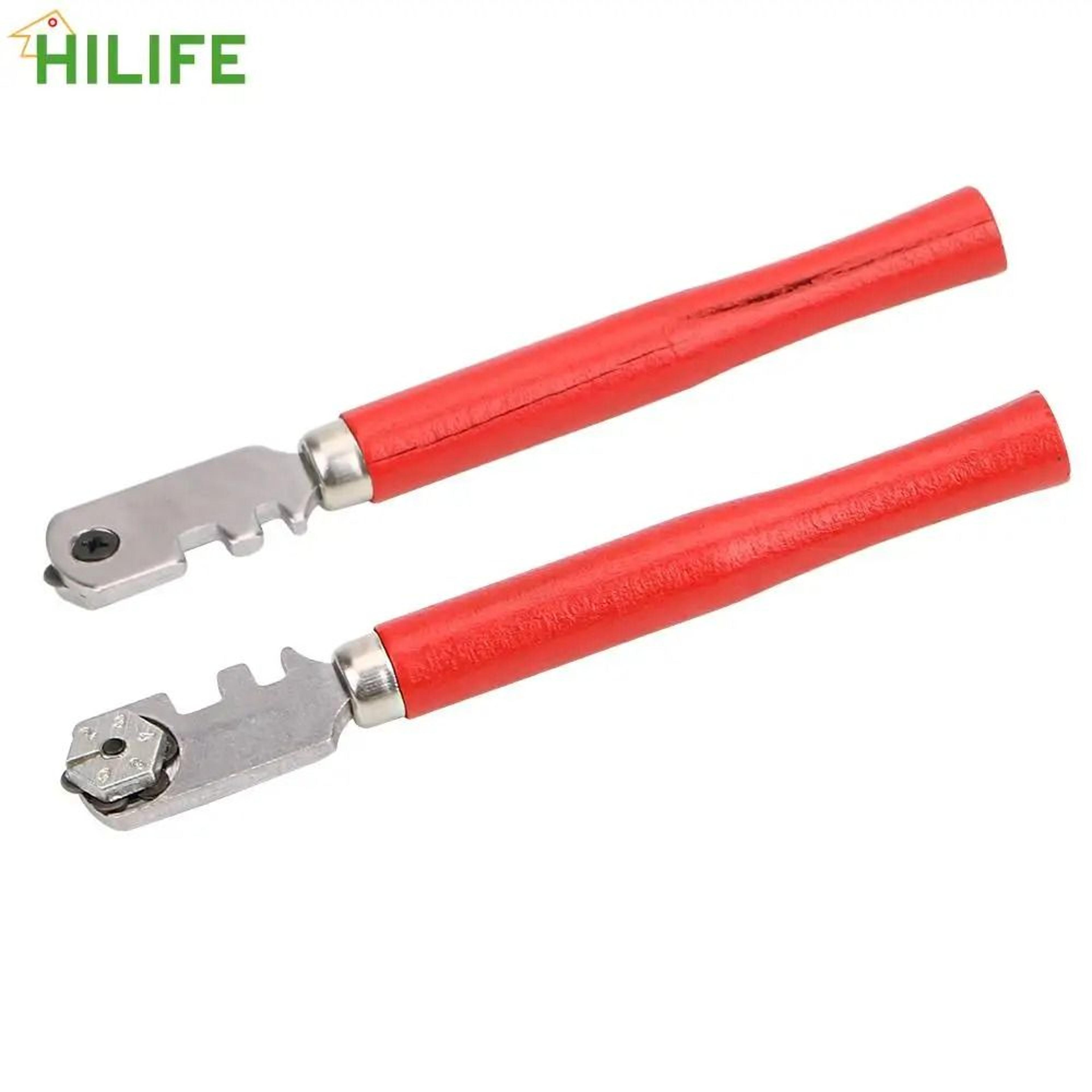 Diamond Glass Tile Cutter Portable Hand Tool With Wooden Handle 130mm 5