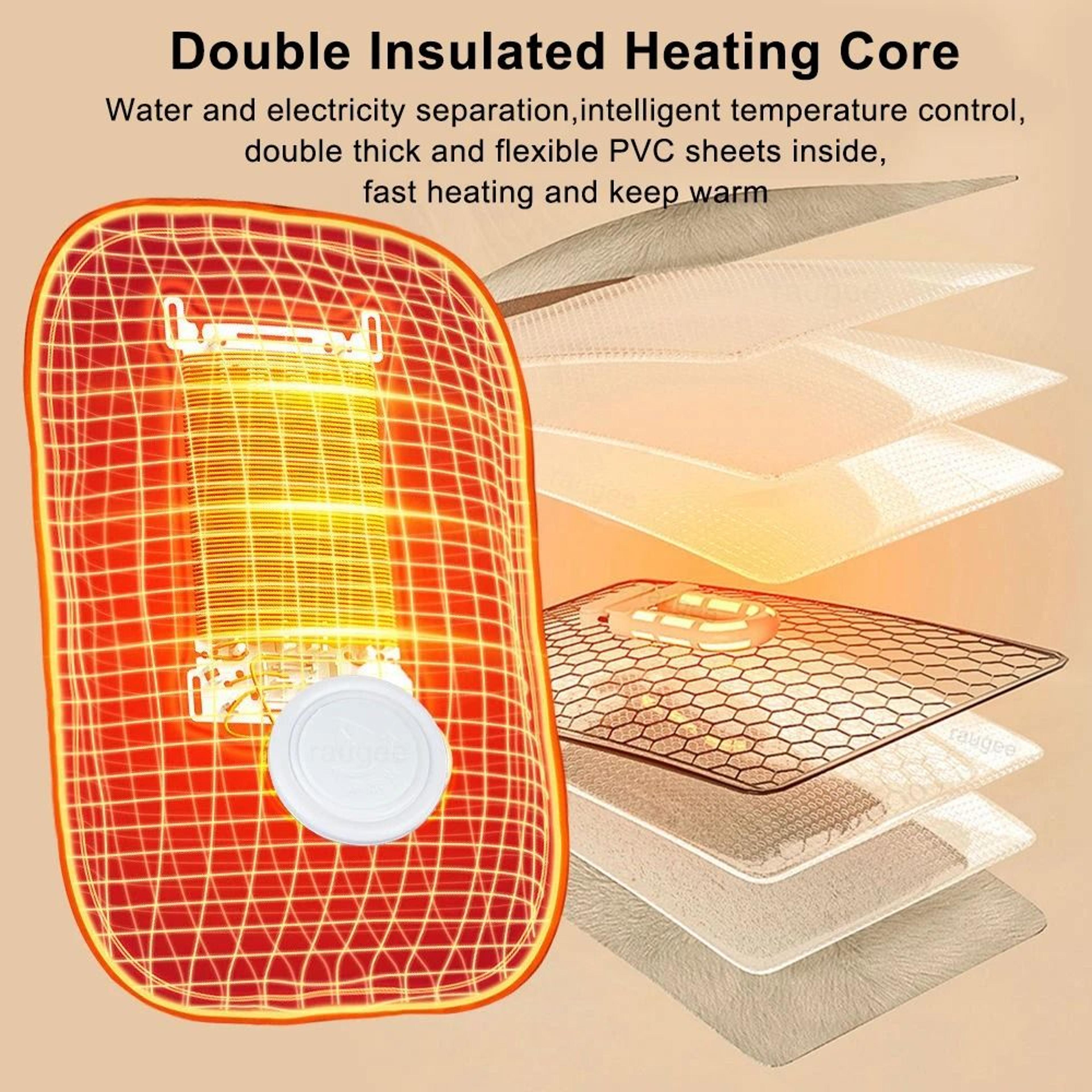 Rechargeable Electric Hand Warmer Soft Hot Water Bag For Fast Winter Heating 3