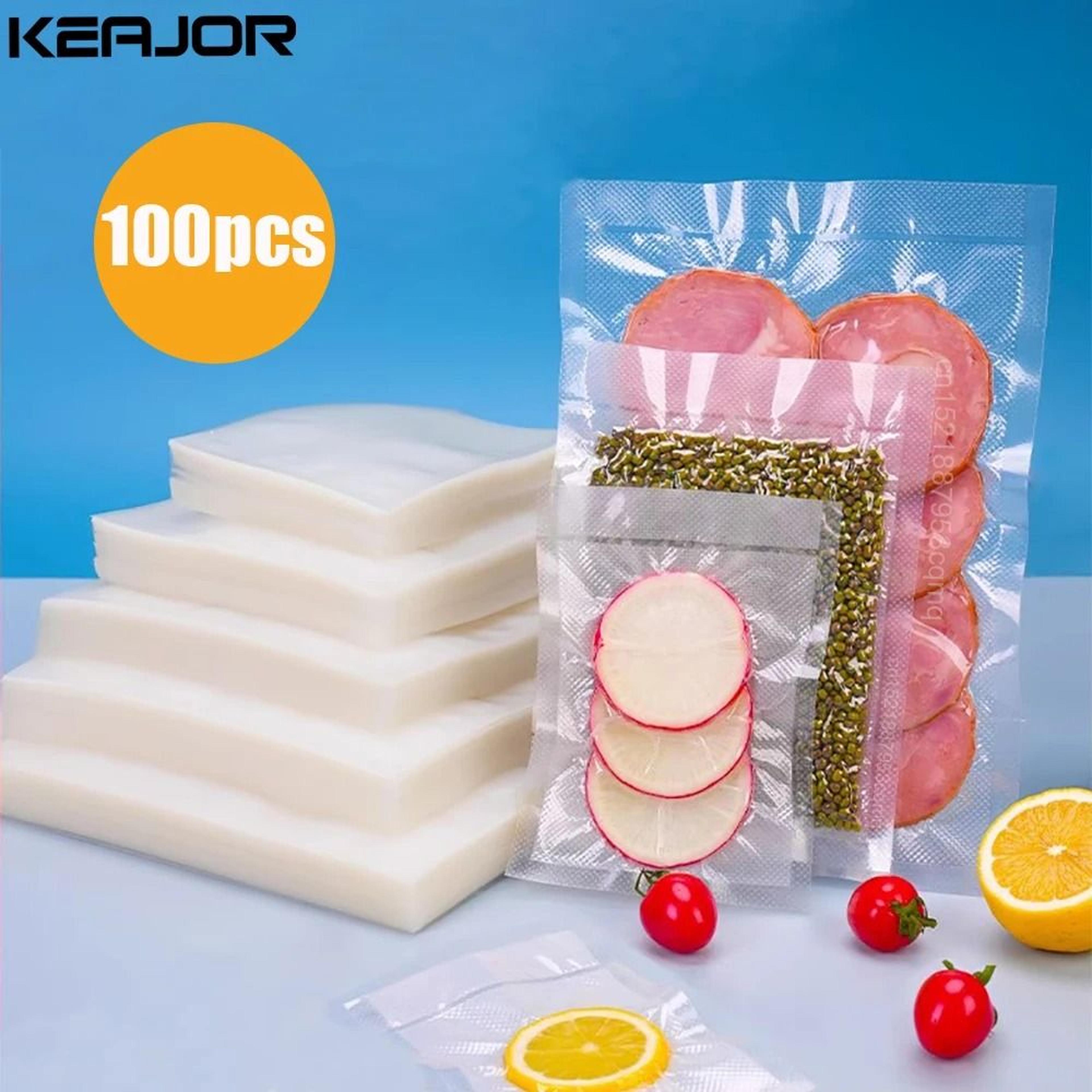 Vacuum Sealer Food Storage Bags 100 Pack Airtight Vacuum Packaging Bags For Freshness 10