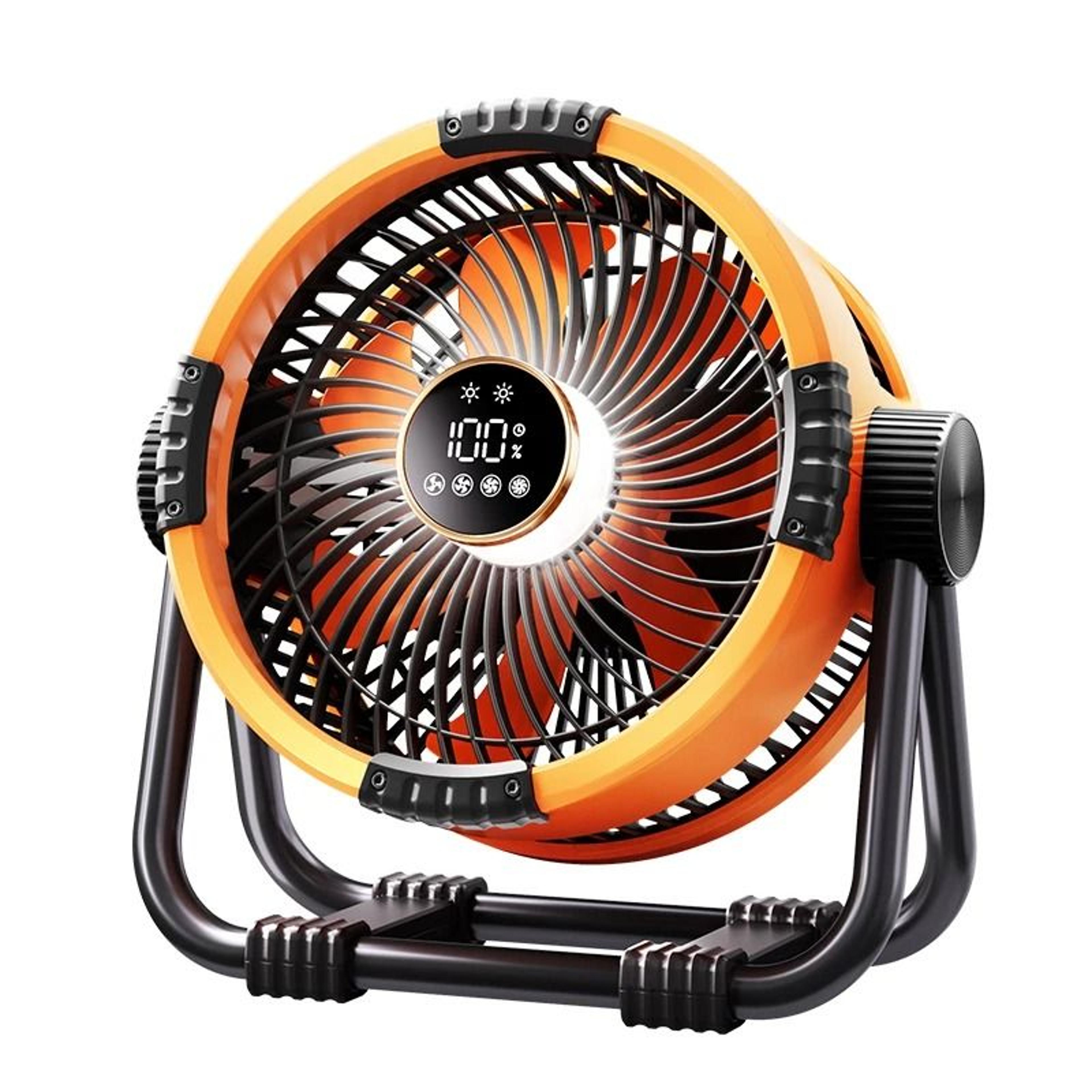 Rechargeable Camping Ceiling Fan With Light 20000mAh Portable Tent Fan With Hook 1