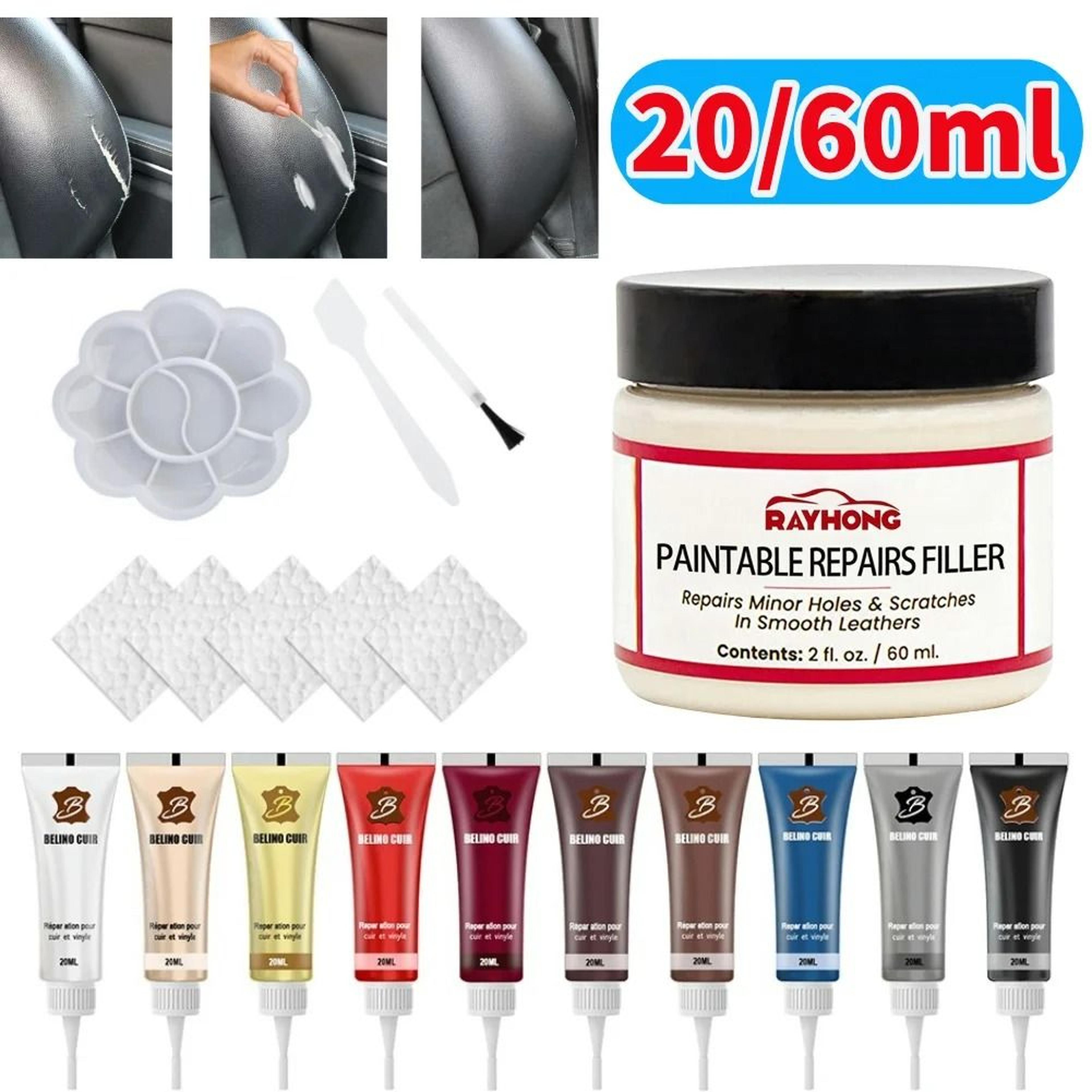 Leather Repair Filling Paste Leather Restoration Cream For Car Seats And Furniture 13