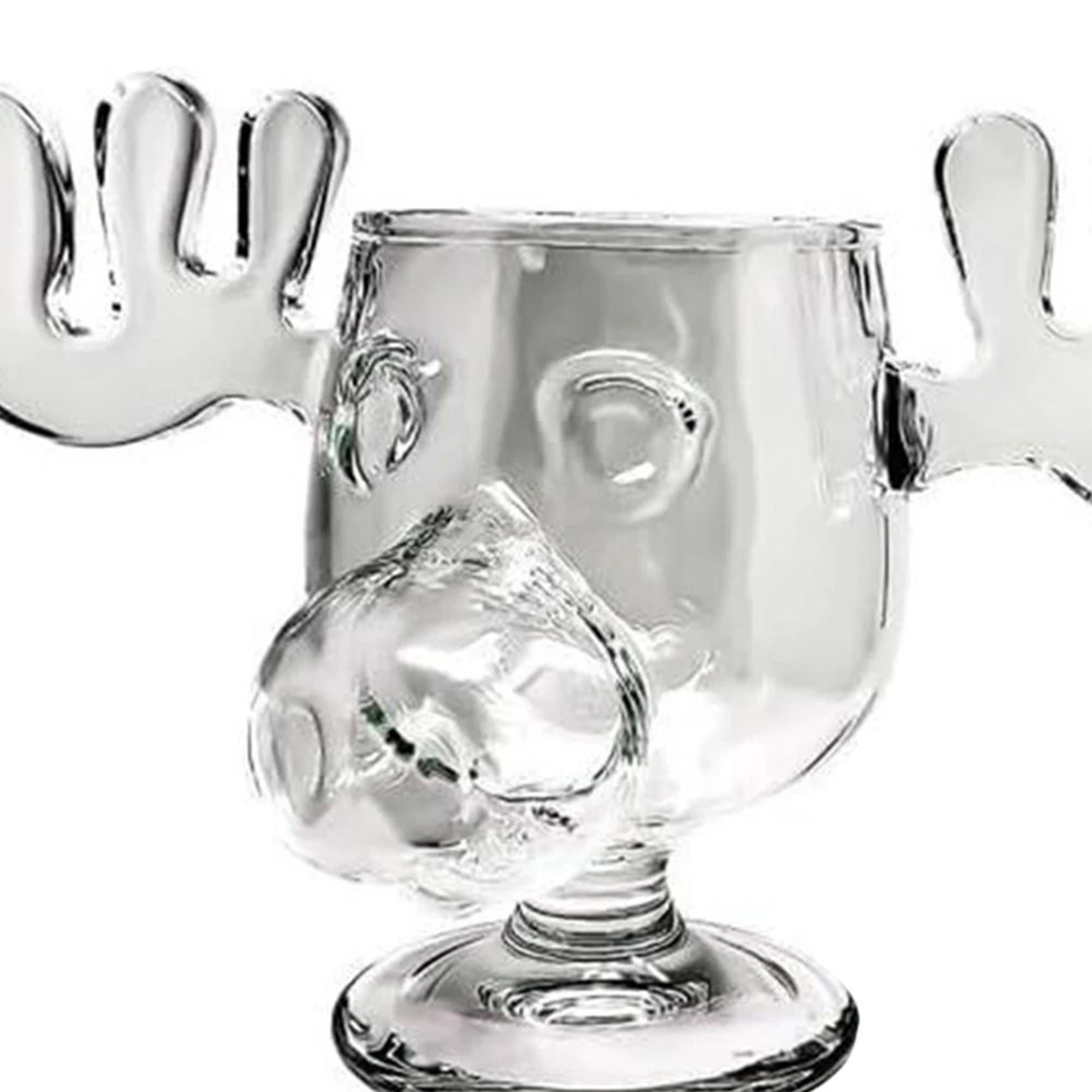 christmas moose glass mug 240ml vintage holiday drinkware for coffee beer and winemug