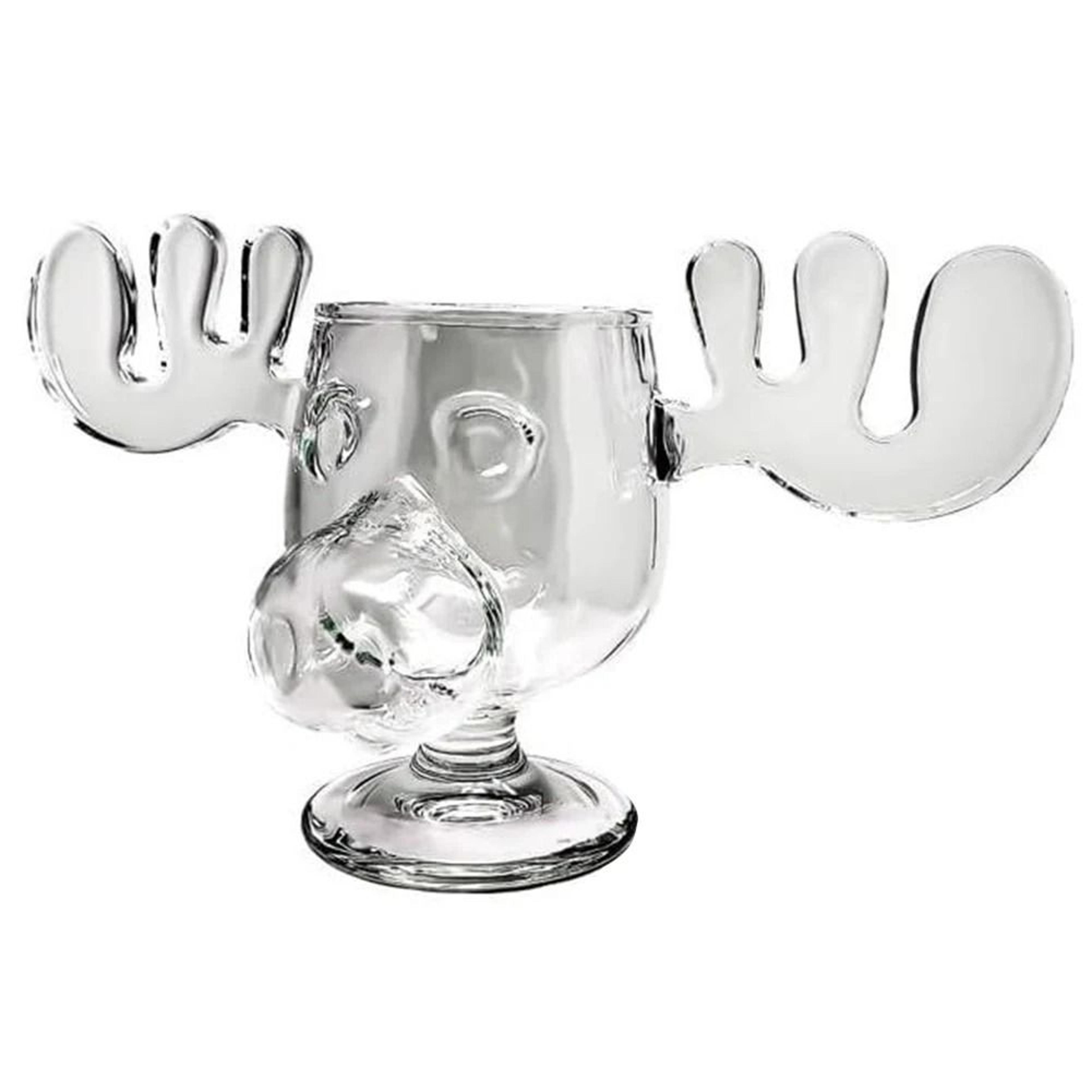 Christmas Moose Glass Mug 240ml Vintage Holiday Drinkware For Coffee Beer And Winemug 4