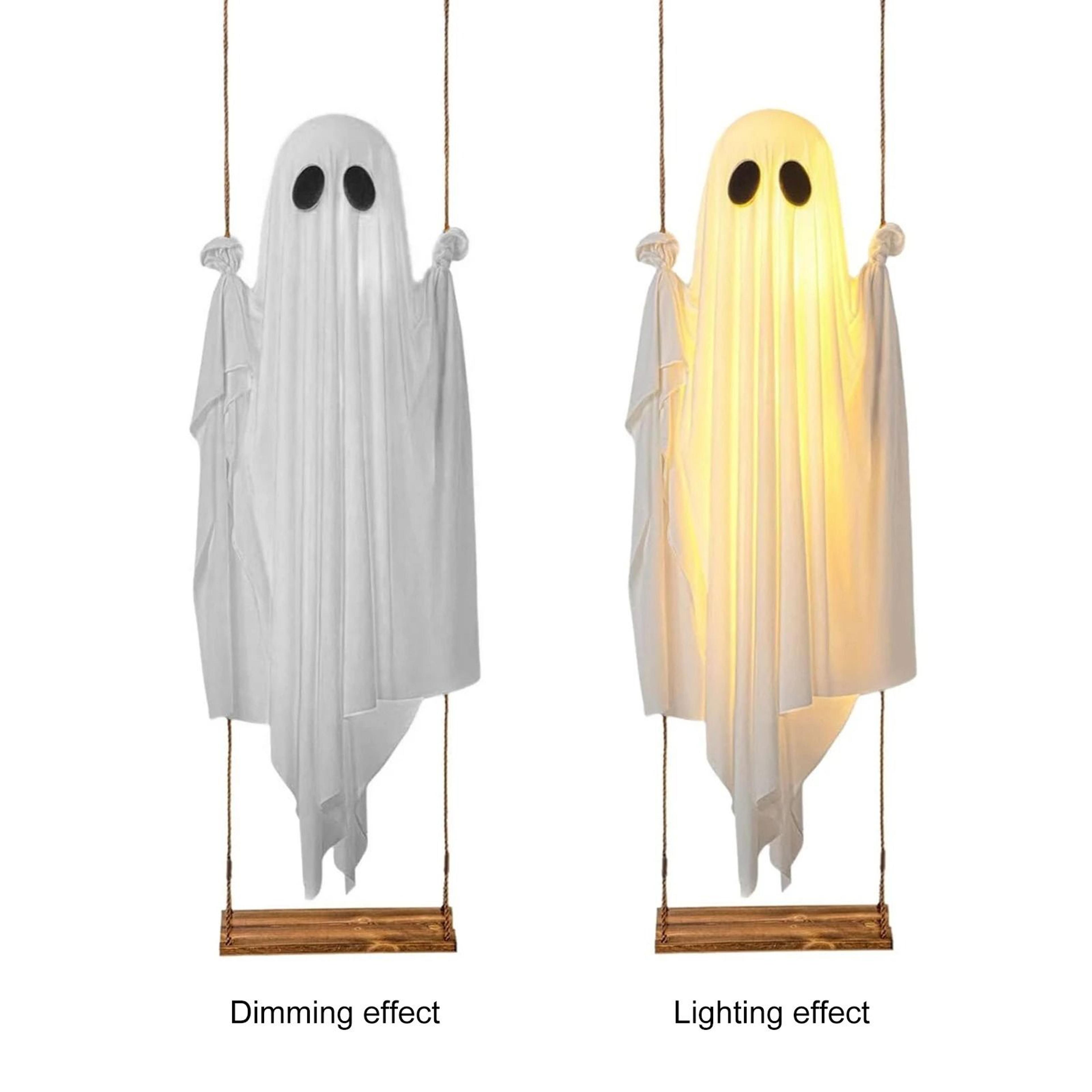 Hanging Swing Ghost Halloween Decoration Cute Outdoor Ghost Decor 2