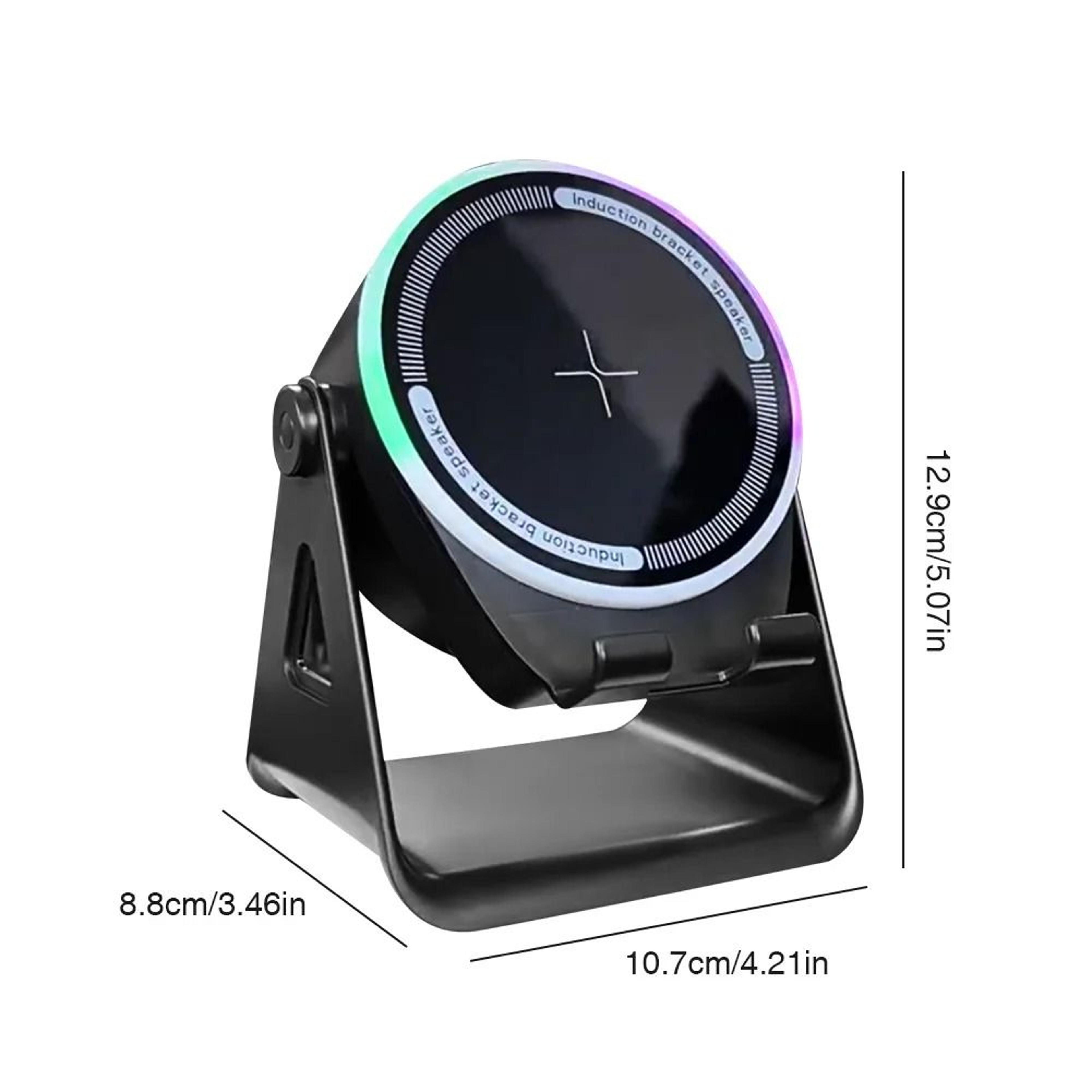 Wireless Induction Bluetooth Speaker With Phone Stand Stereo Sound 1