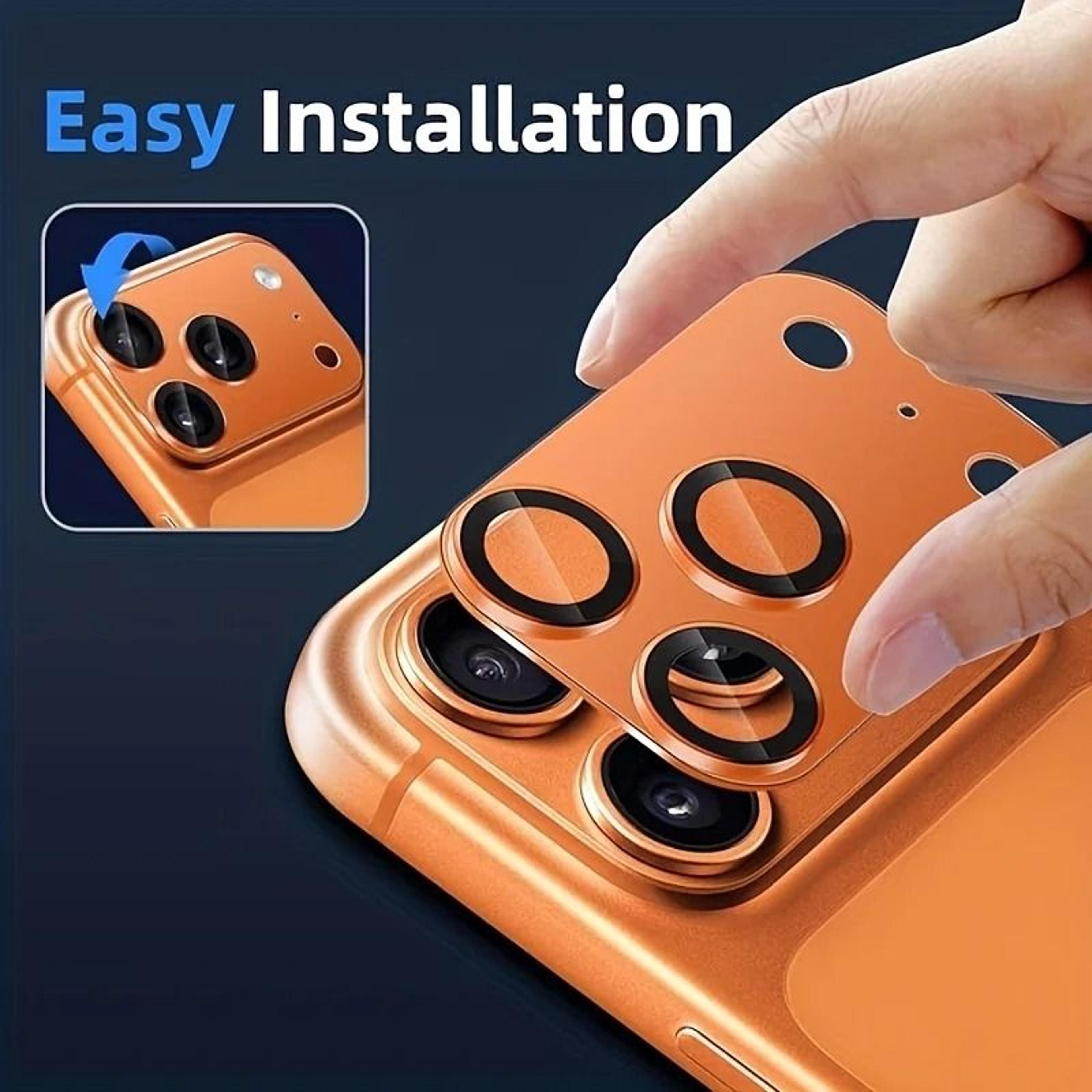 IPhone Camera Lens Protector With Metal Ring Tempered Glass 7