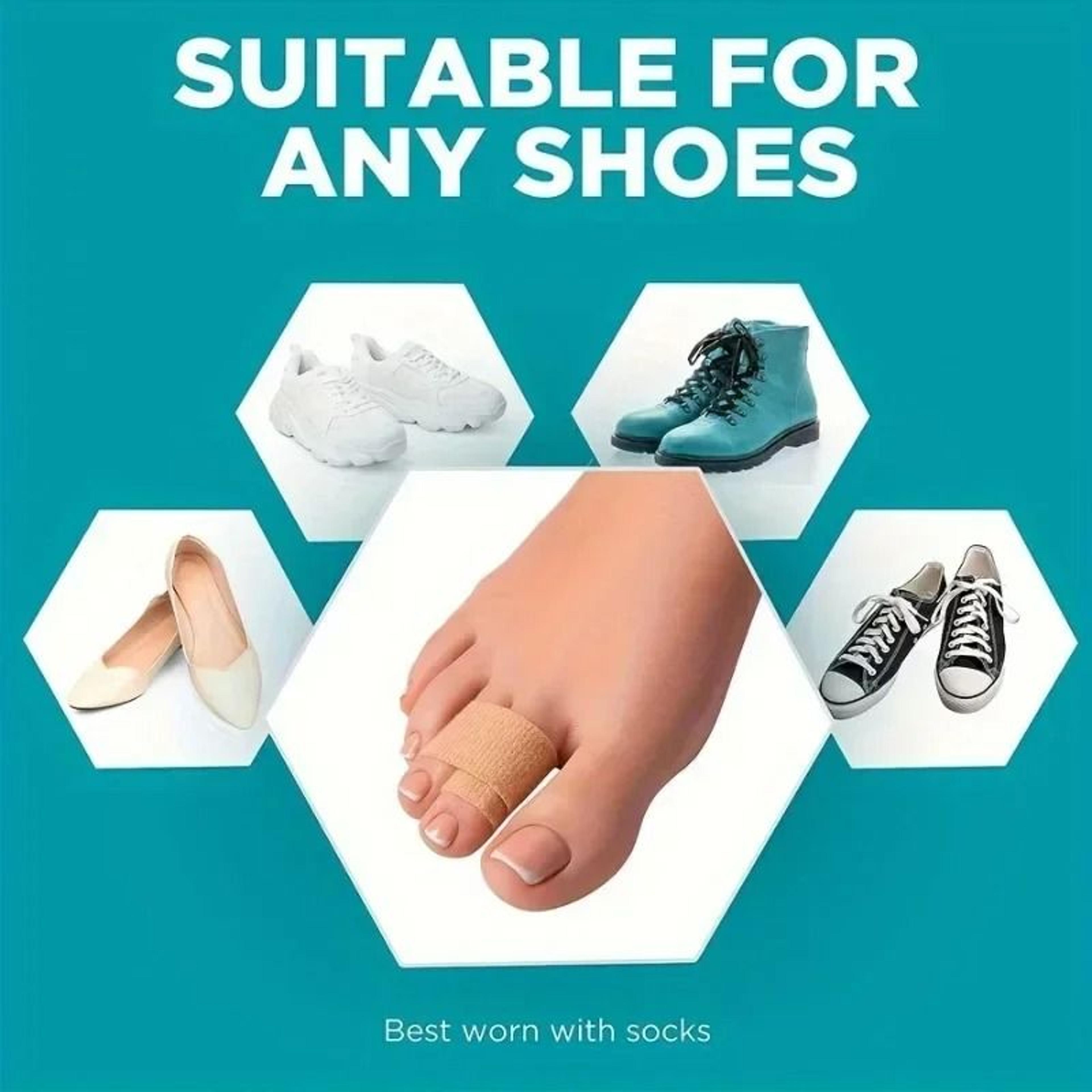 Reusable Hammer Toe Straightener Toe Alignment Splint Corrector 0