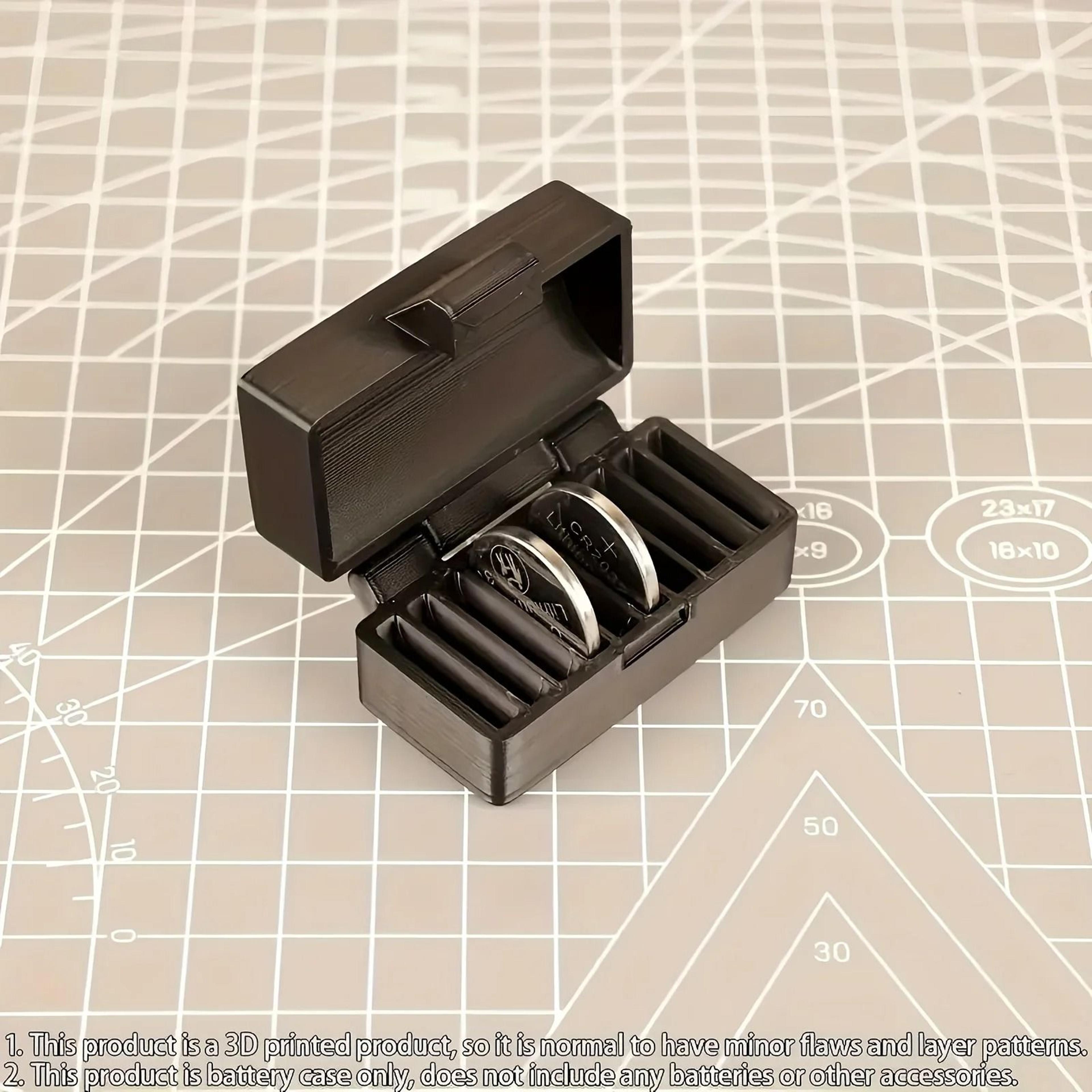 Portable CR2032 Battery Holder Coin Battery Storage Box Organizer 4