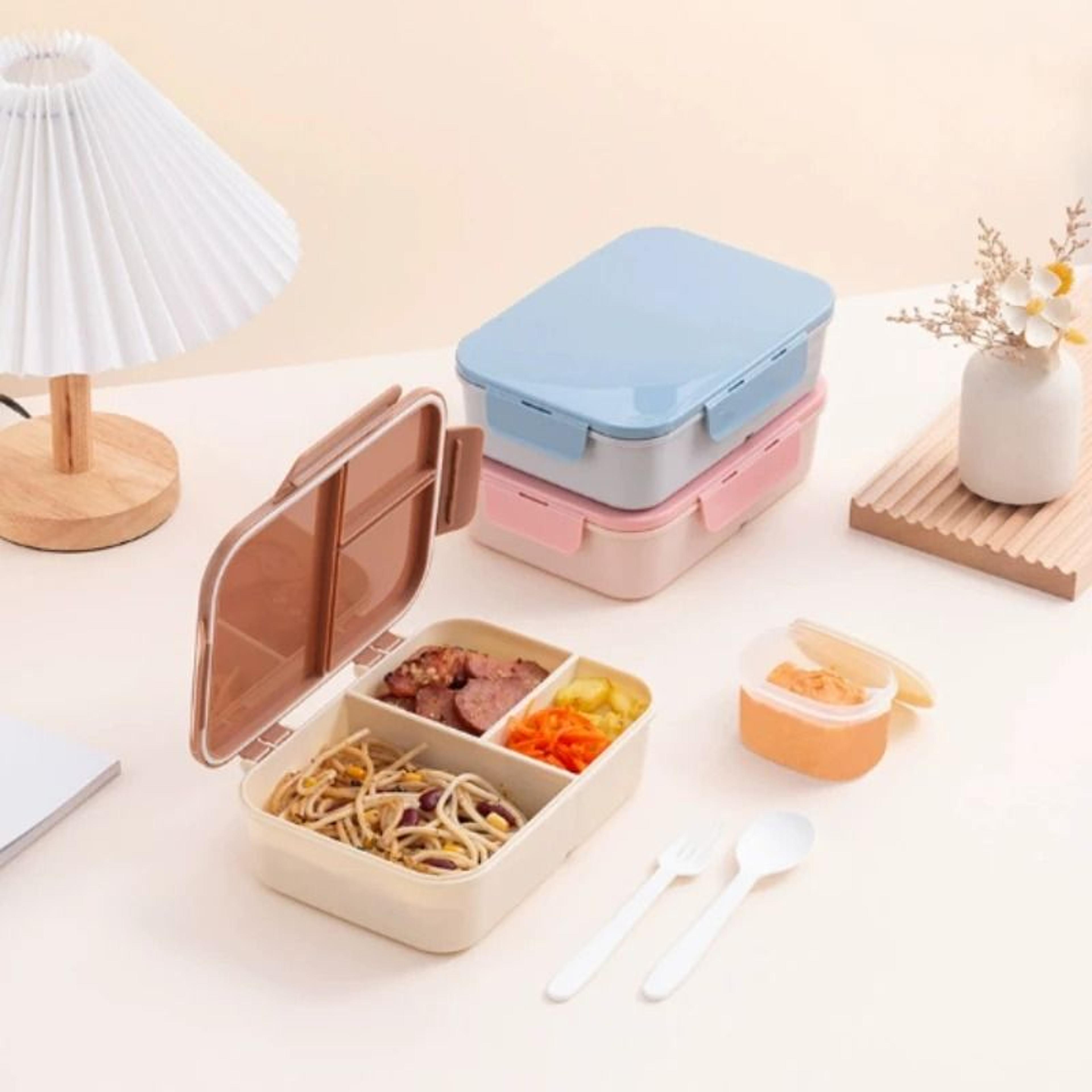1200ml Leakproof Lunch Box Portable Flip Top Food Container 5