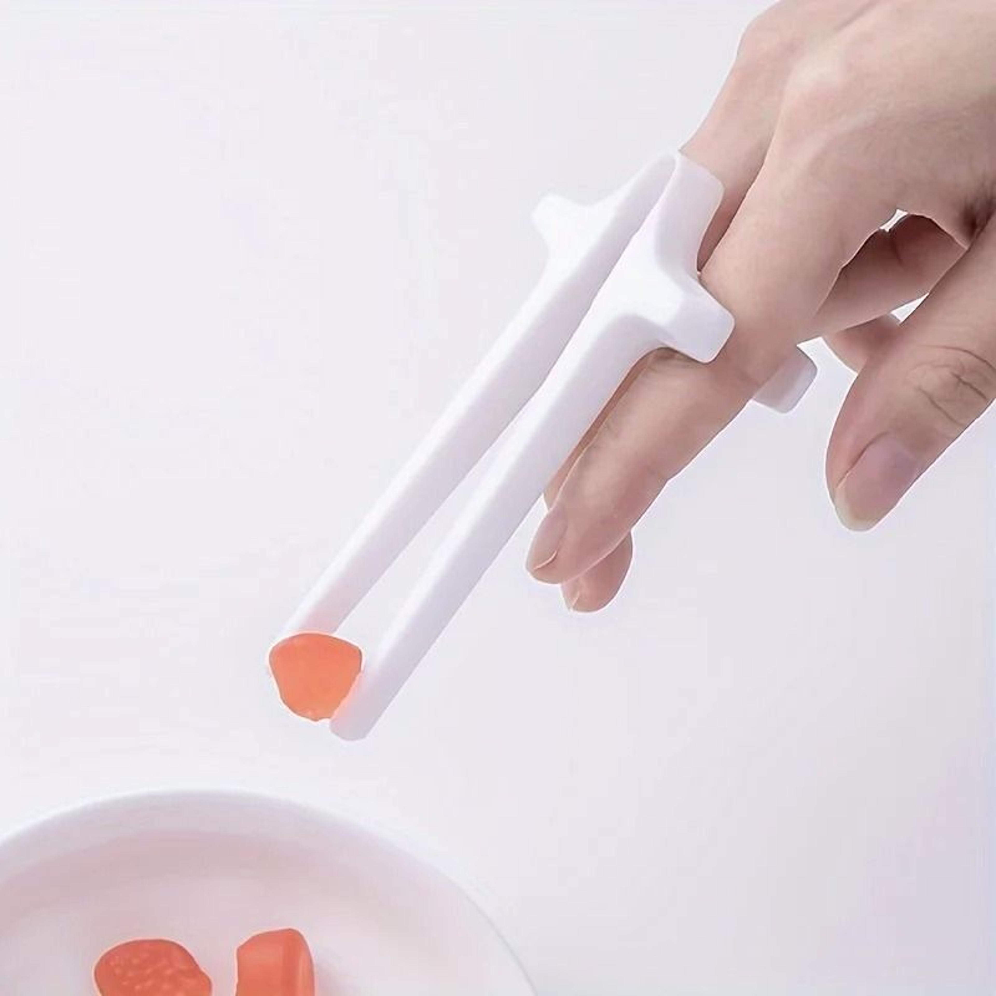 Food Finger Clips Snack Gripper Lazy Chopstick Hands Free Eating Tool 0