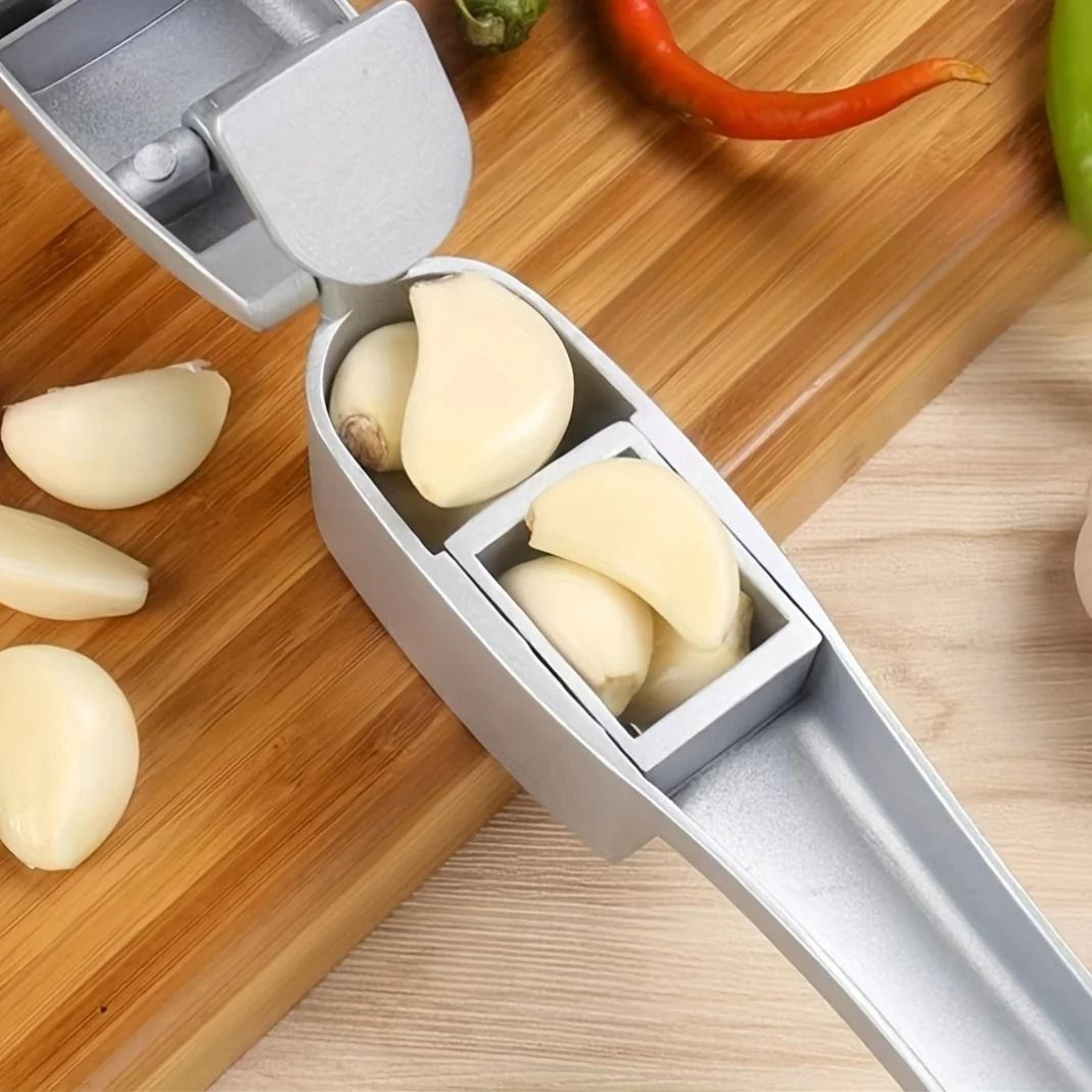 2 In 1 Garlic Press And Slicer Manual Garlic Ginger Mincer Tool 1
