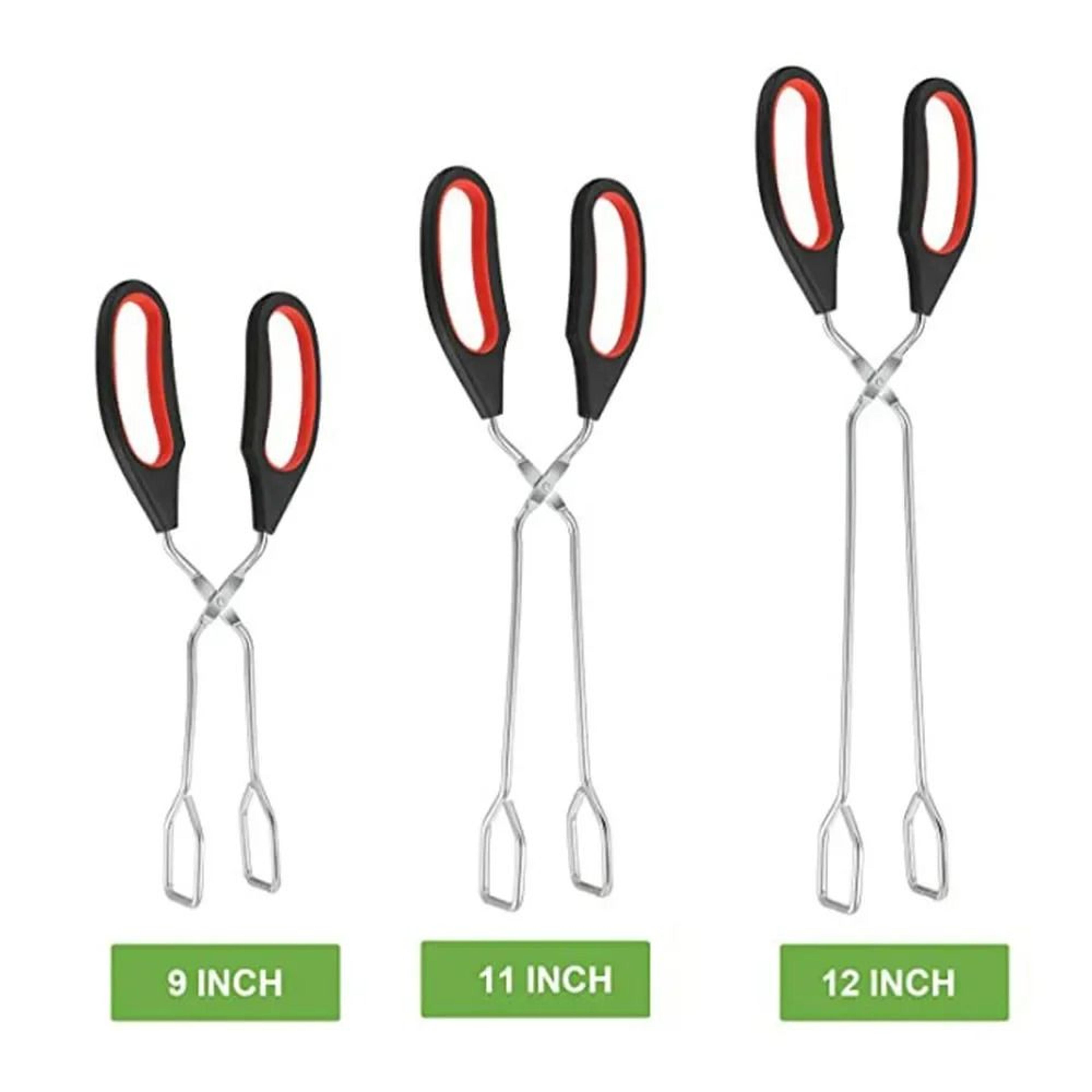 BBQ Scissor Tongs Long Handle Barbecue Grilling Tongs For Cooking And Roasting 5