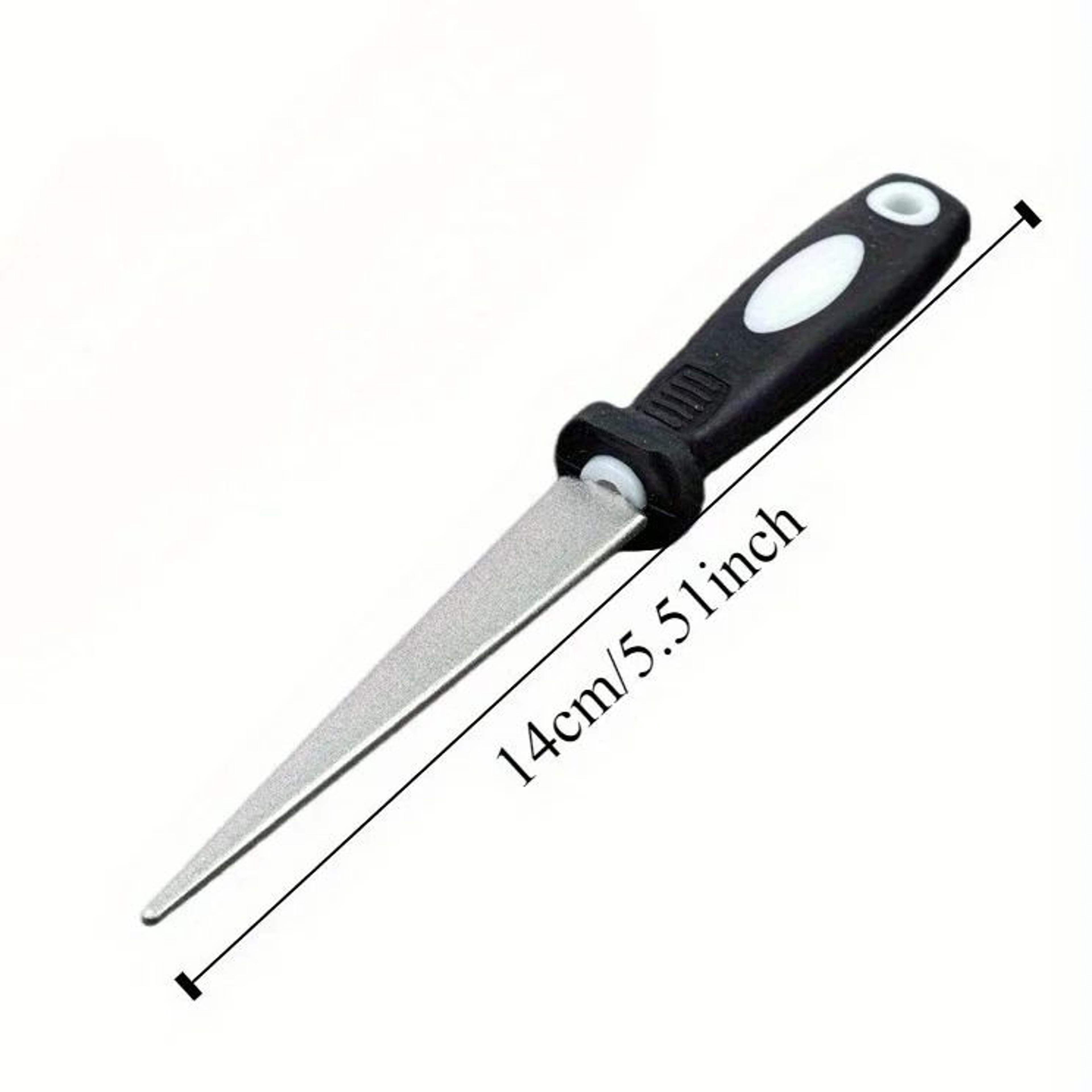 Diamond Sharpening Stone Double Sided Knife Sharpening Tool With Handle 0