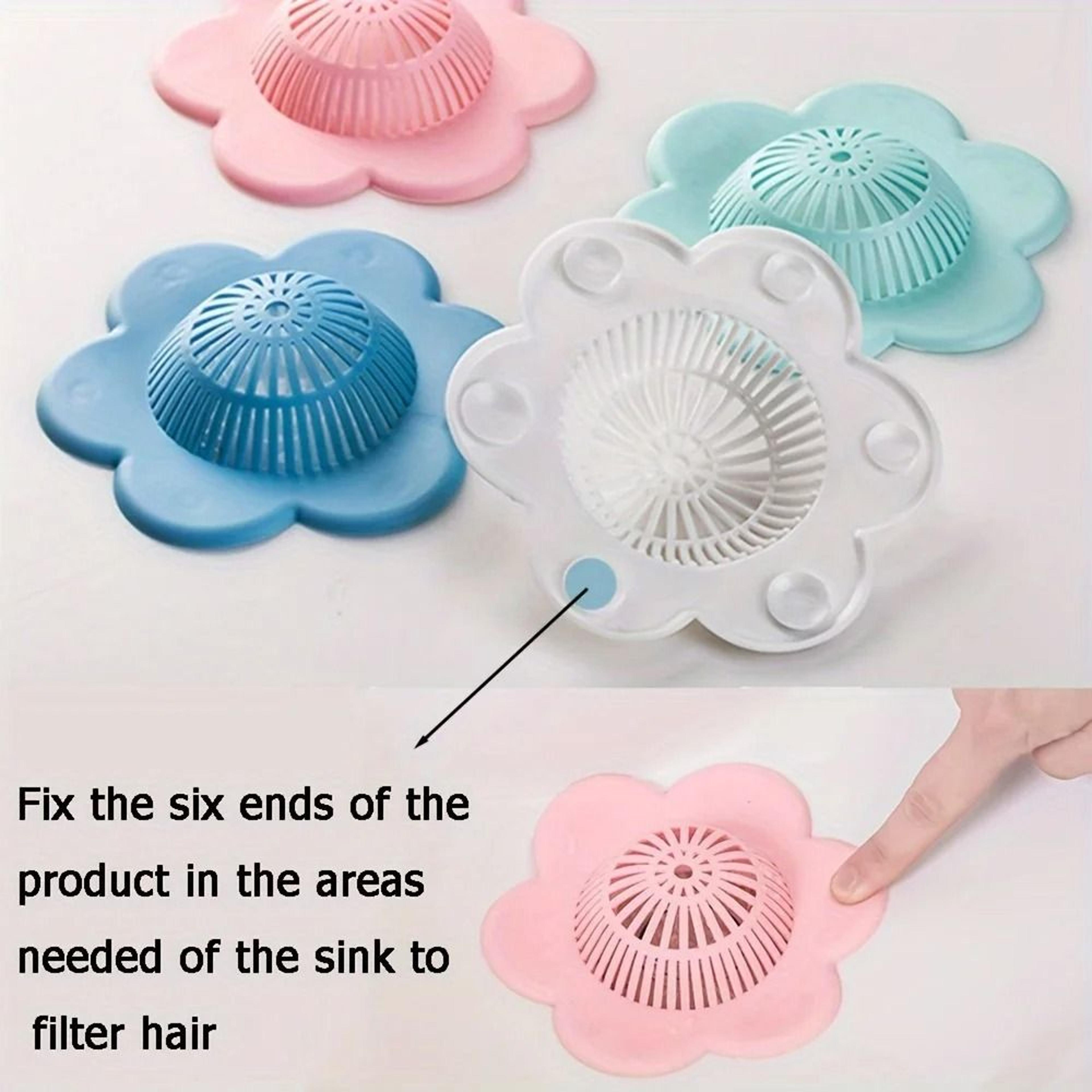 Silicone Hair Catcher Drain Cover Shower And Bathtub Hair Stopper 4
