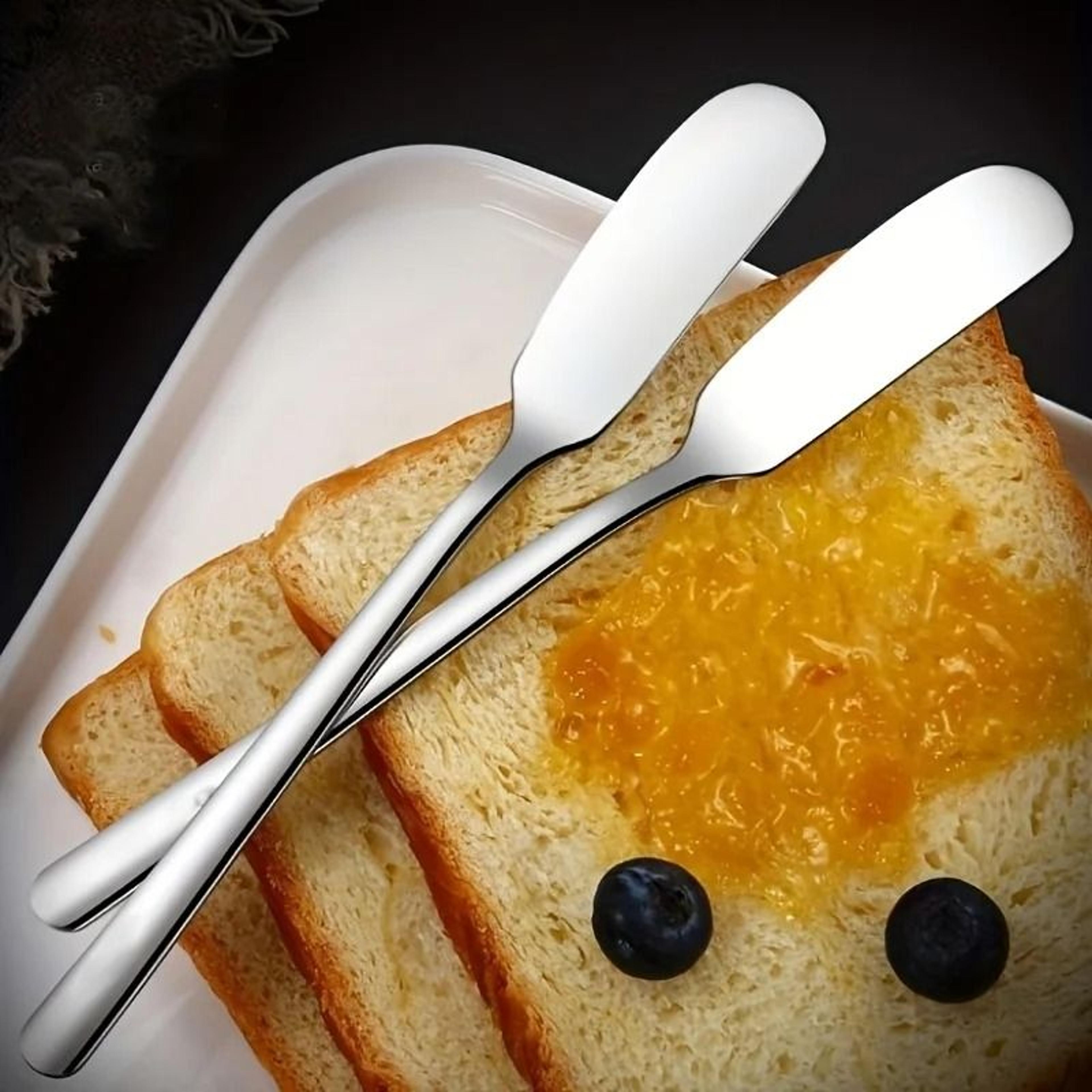 2 PCS Stainless Steel Butter Knife And Cheese Spreader Set Multifunctional Butter Shovel 1