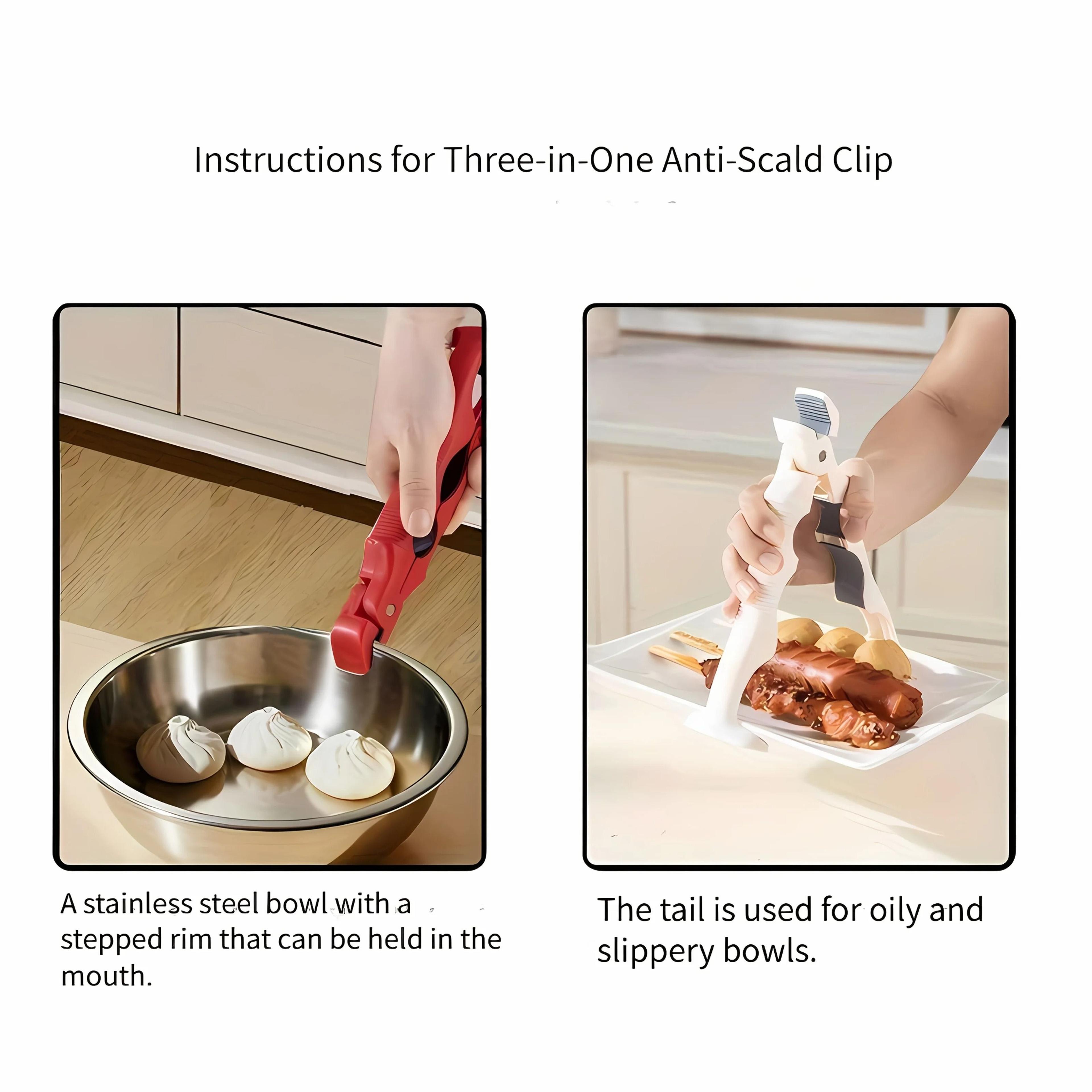 3 In 1 Anti Scalding Clip Heat Resistant Pot Holder Clip For Hot Dishes 6